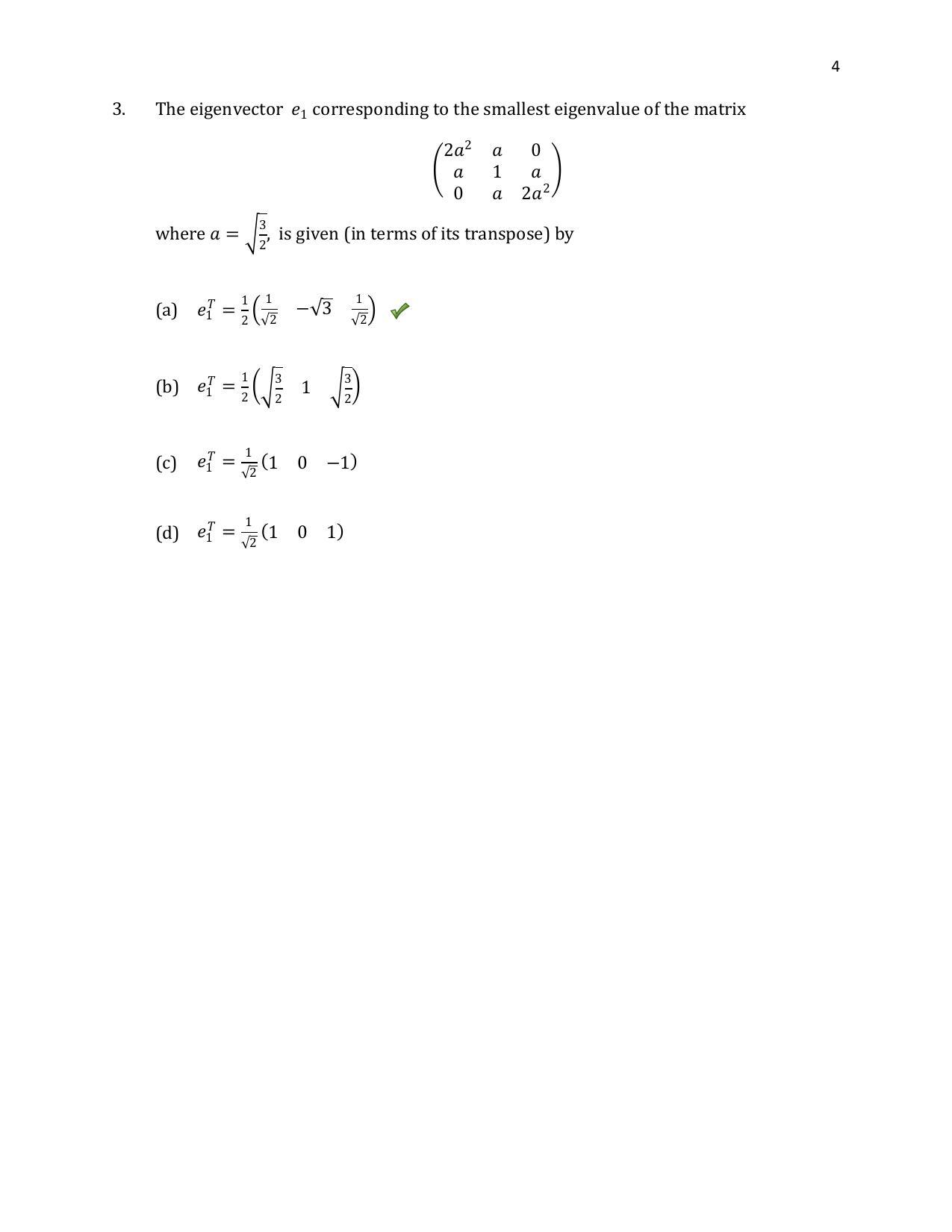 TIFR GS 2020 Physics Question Paper - Page 5