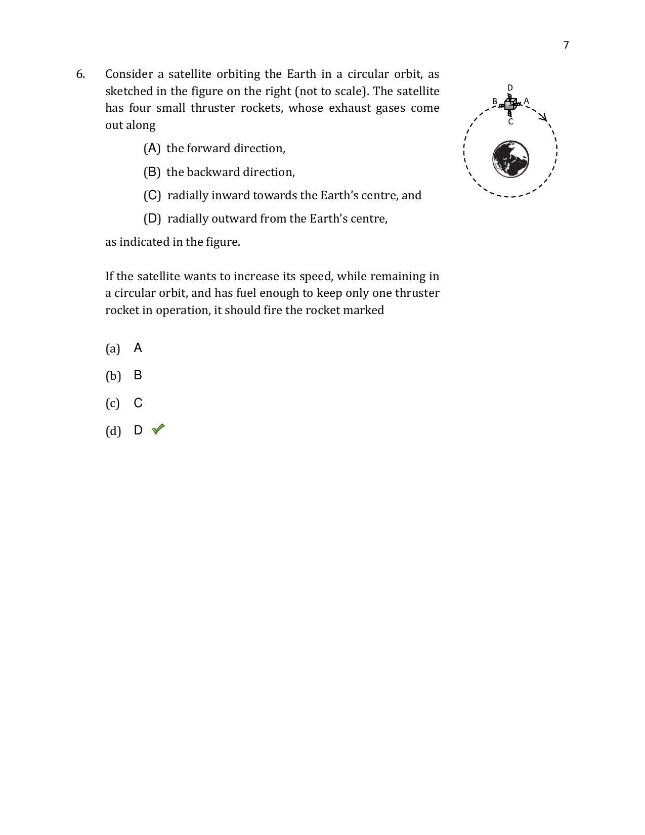 TIFR GS 2020 Physics Question Paper - Page 8