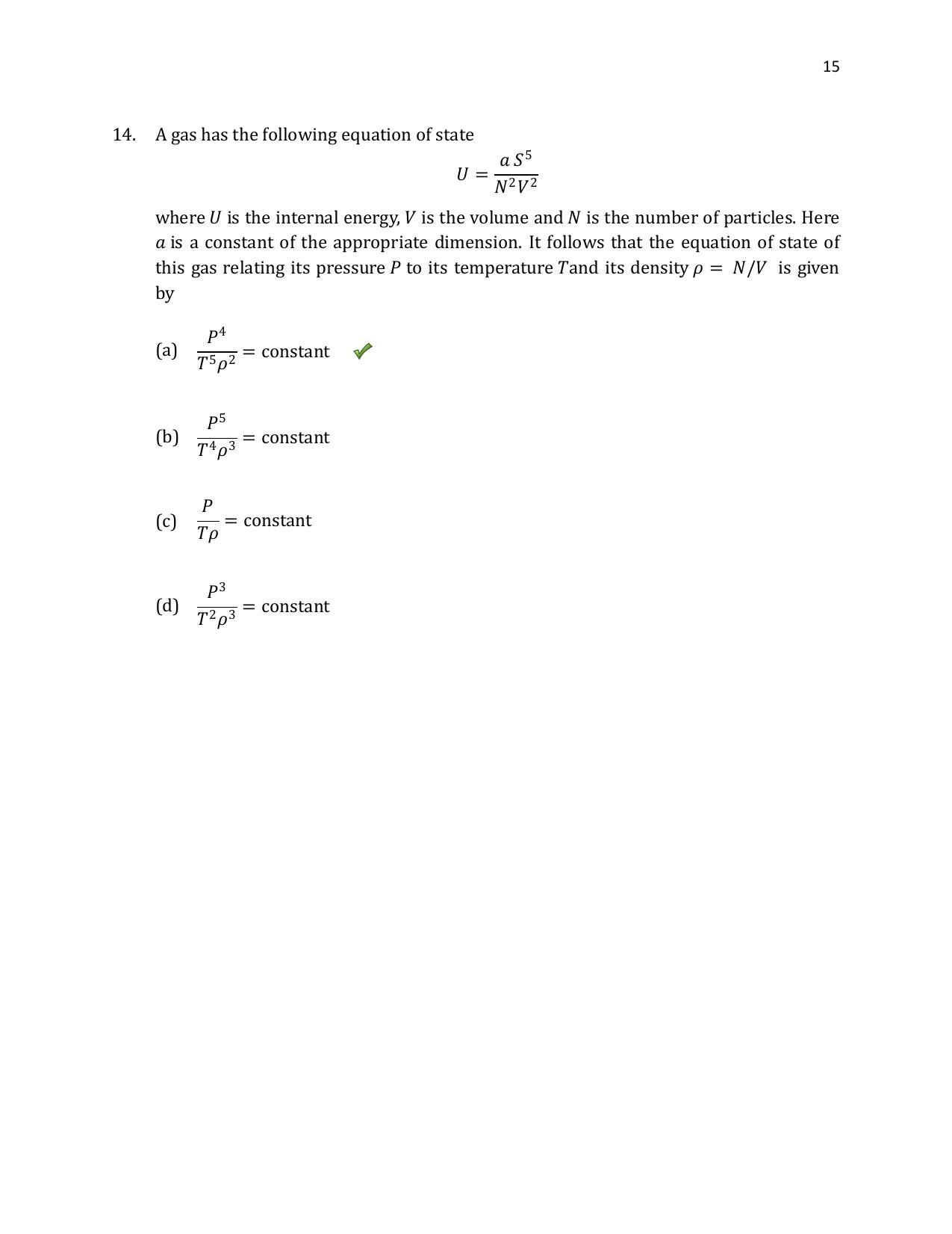 TIFR GS 2020 Physics Question Paper - Page 16