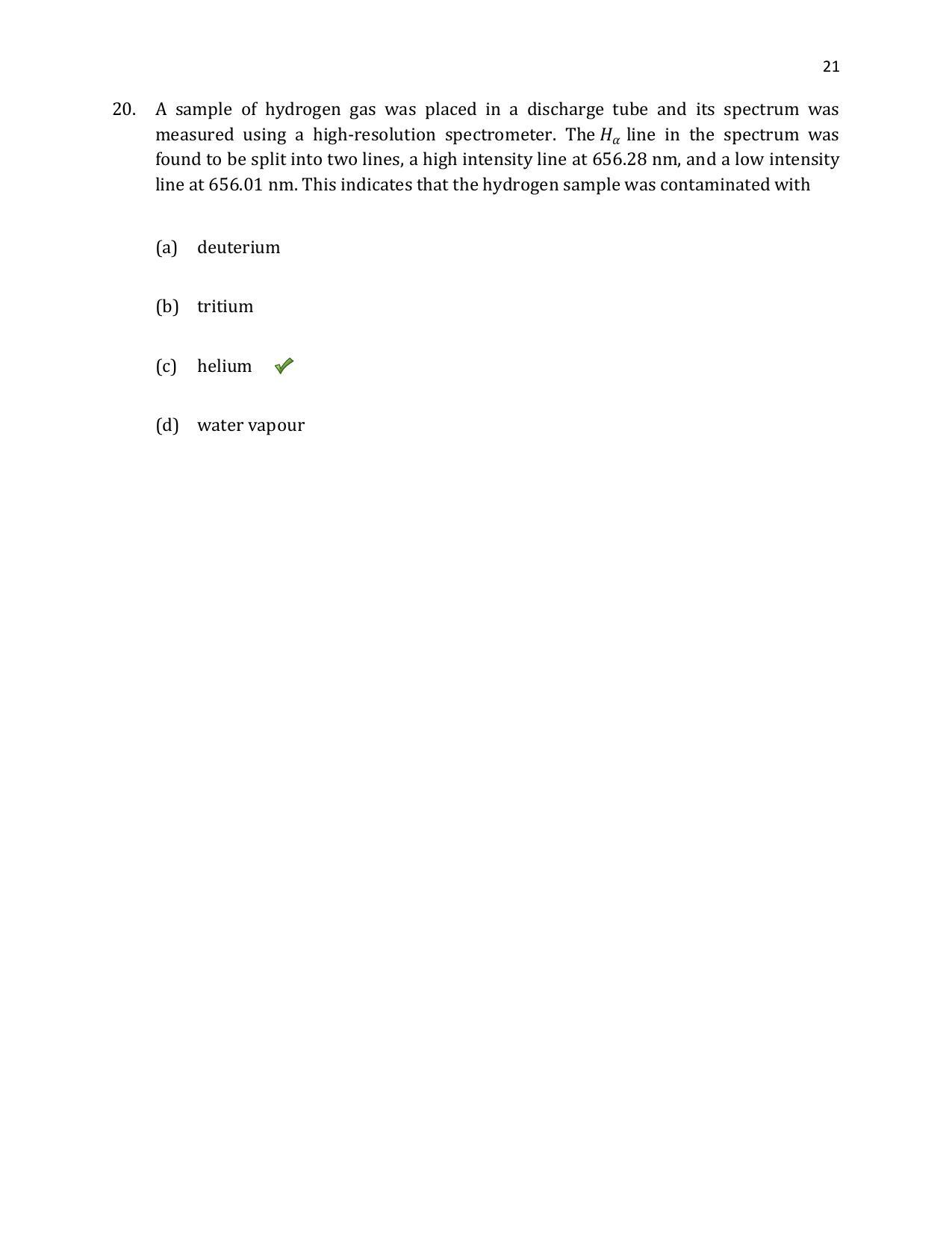 TIFR GS 2020 Physics Question Paper - Page 22