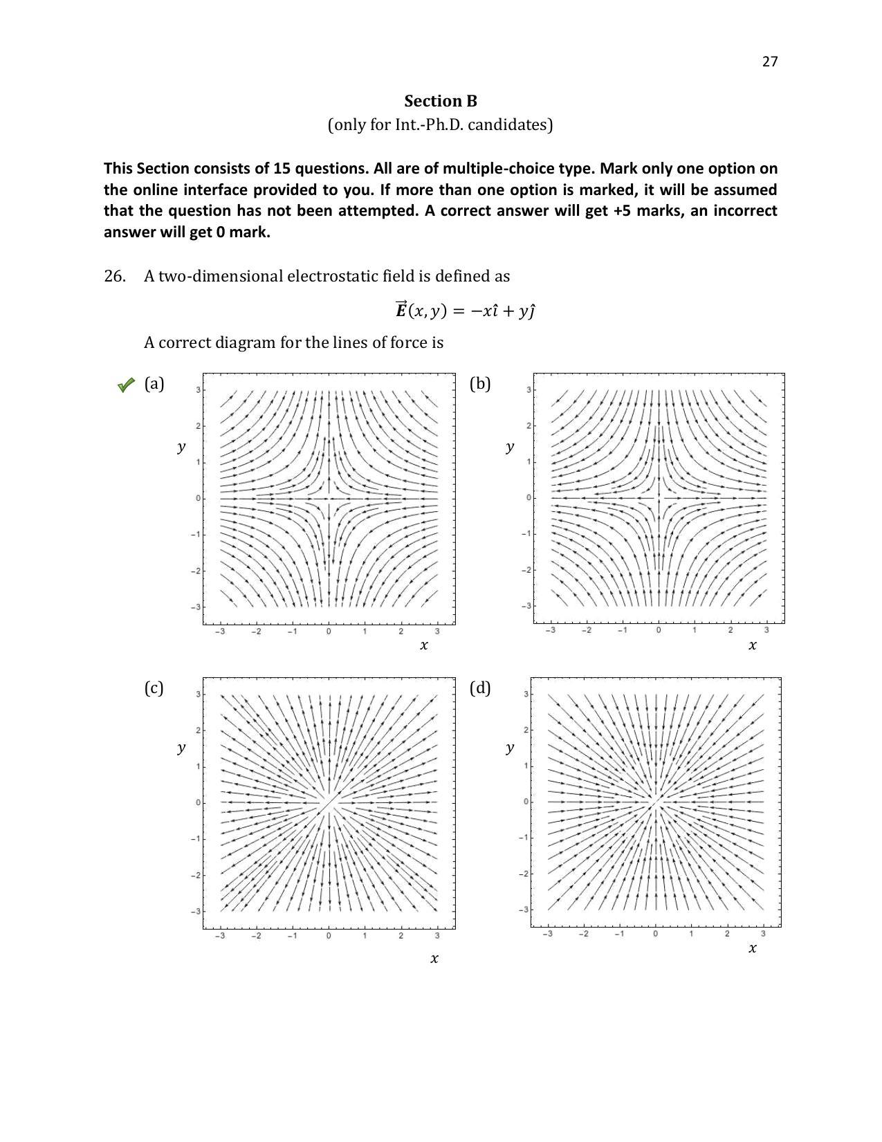 TIFR GS 2020 Physics Question Paper - Page 28