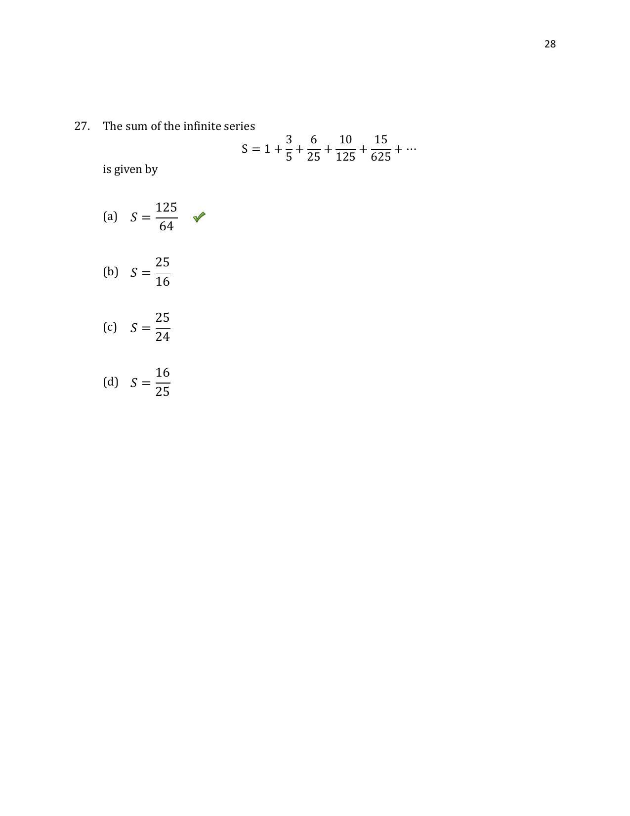TIFR GS 2020 Physics Question Paper - Page 29