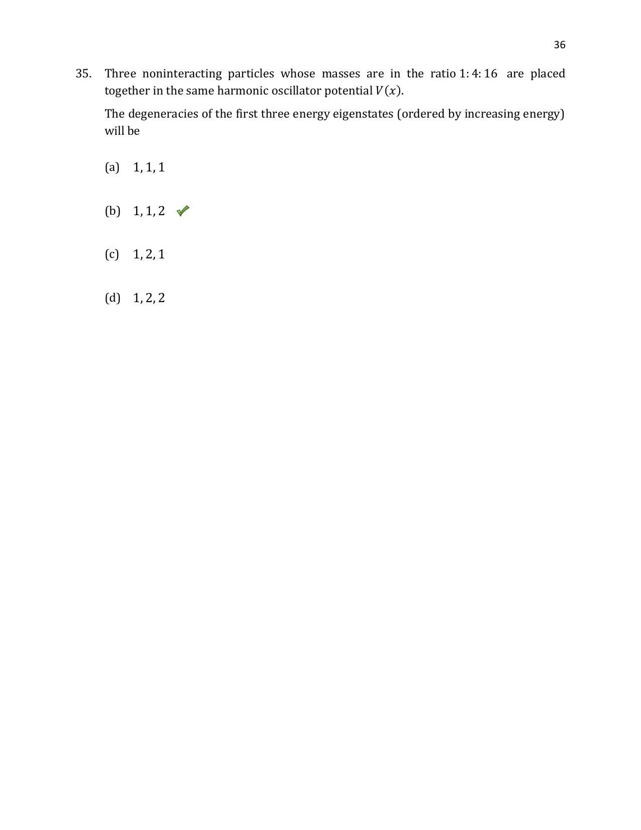 TIFR GS 2020 Physics Question Paper - Page 37