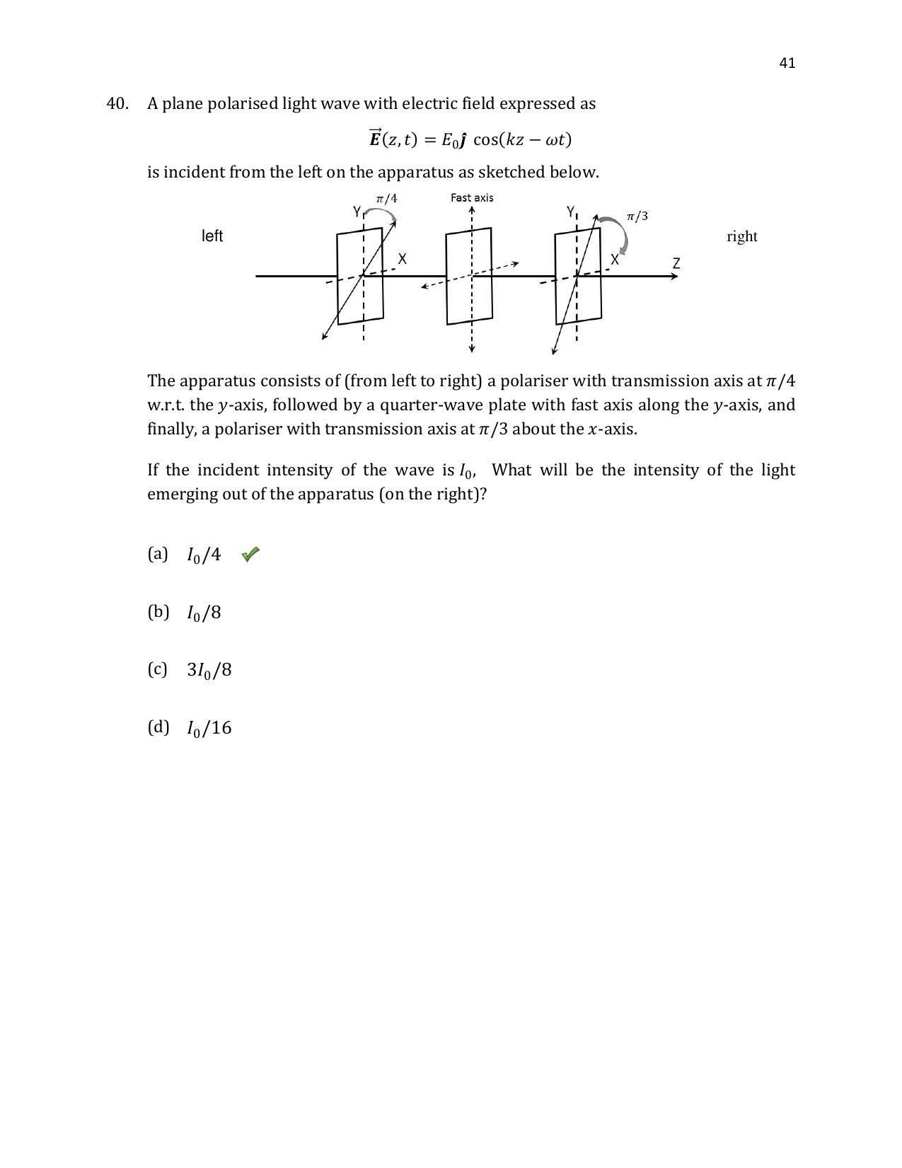 TIFR GS 2020 Physics Question Paper - Page 42