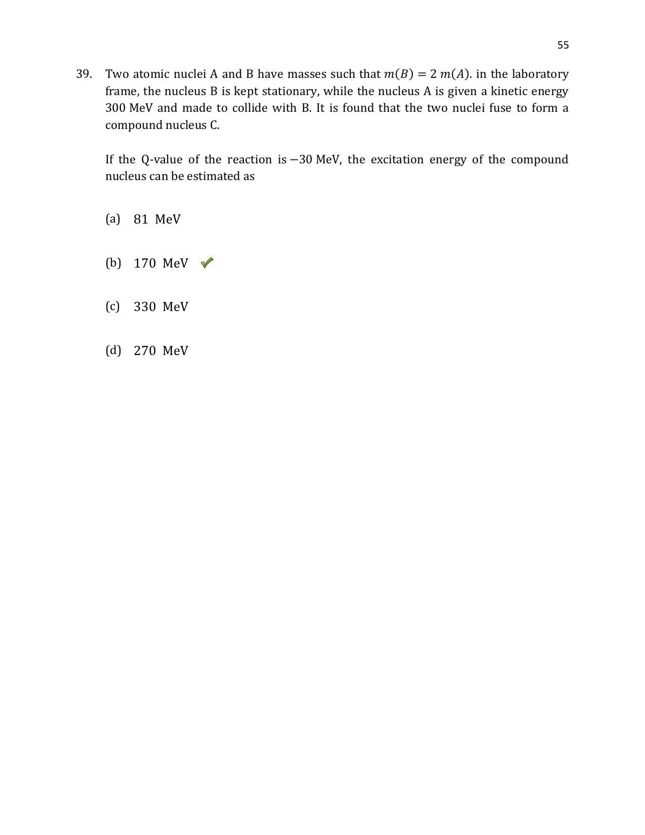 TIFR GS 2020 Physics Question Paper - Page 56