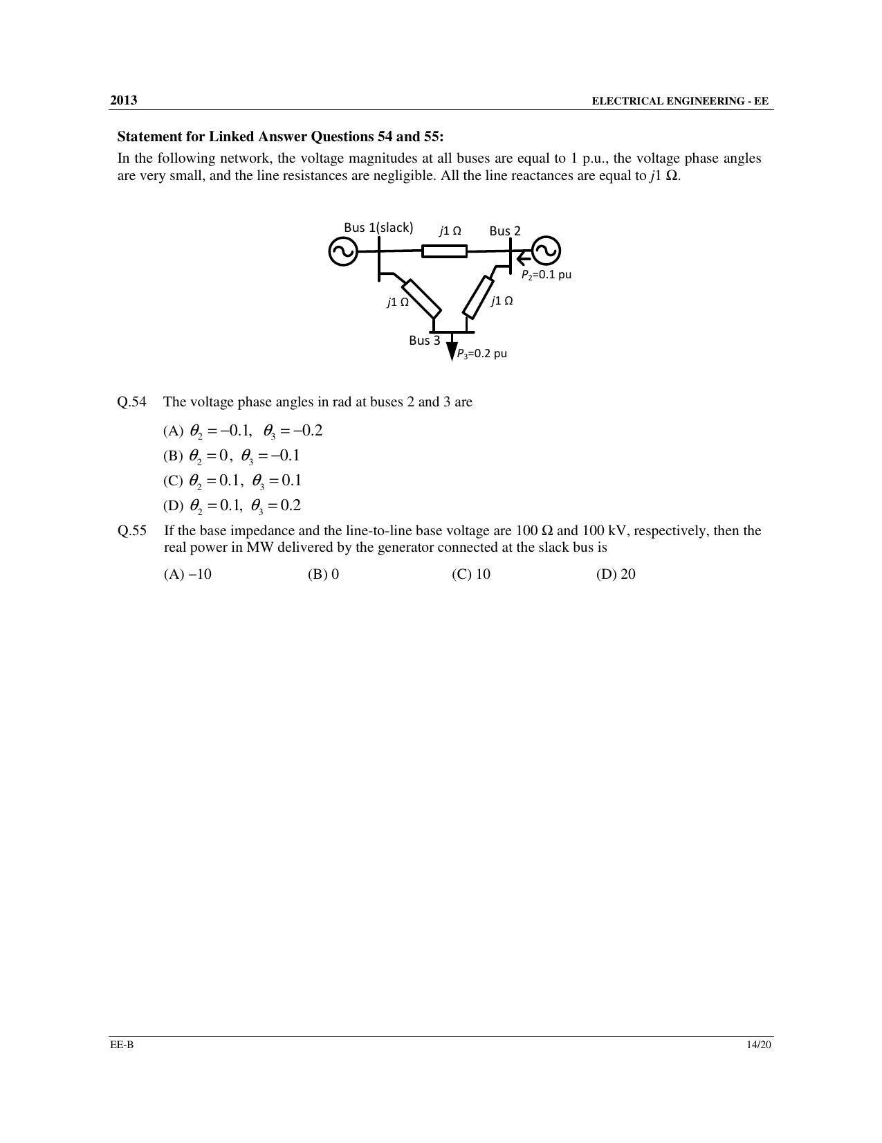 GATE 2013 Electrical Engineering (EE) Question Paper with Answer Key - Page 32