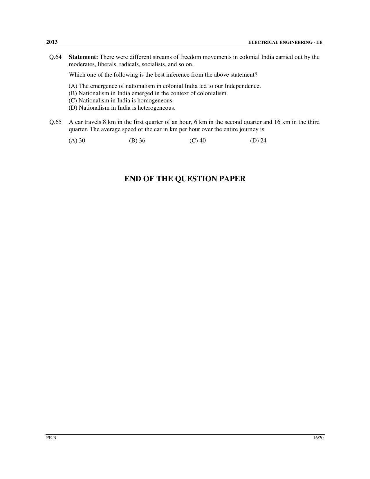 GATE 2013 Electrical Engineering (EE) Question Paper with Answer Key - Page 34