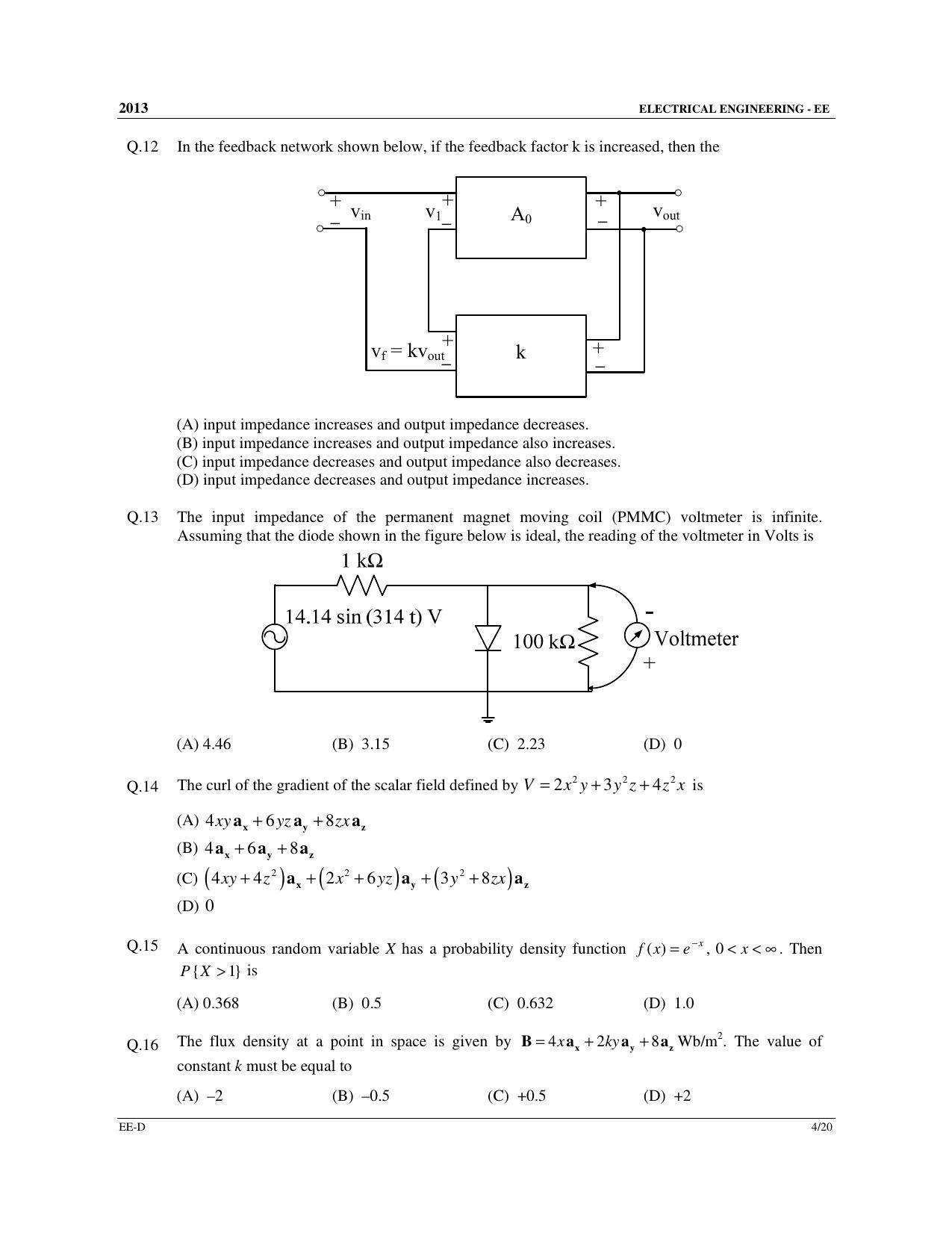 GATE 2013 Electrical Engineering (EE) Question Paper with Answer Key - Page 56