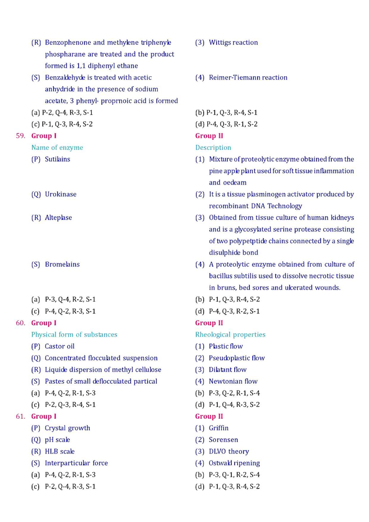 GPAT 2007 Question Paper with Answer Key - Page 9