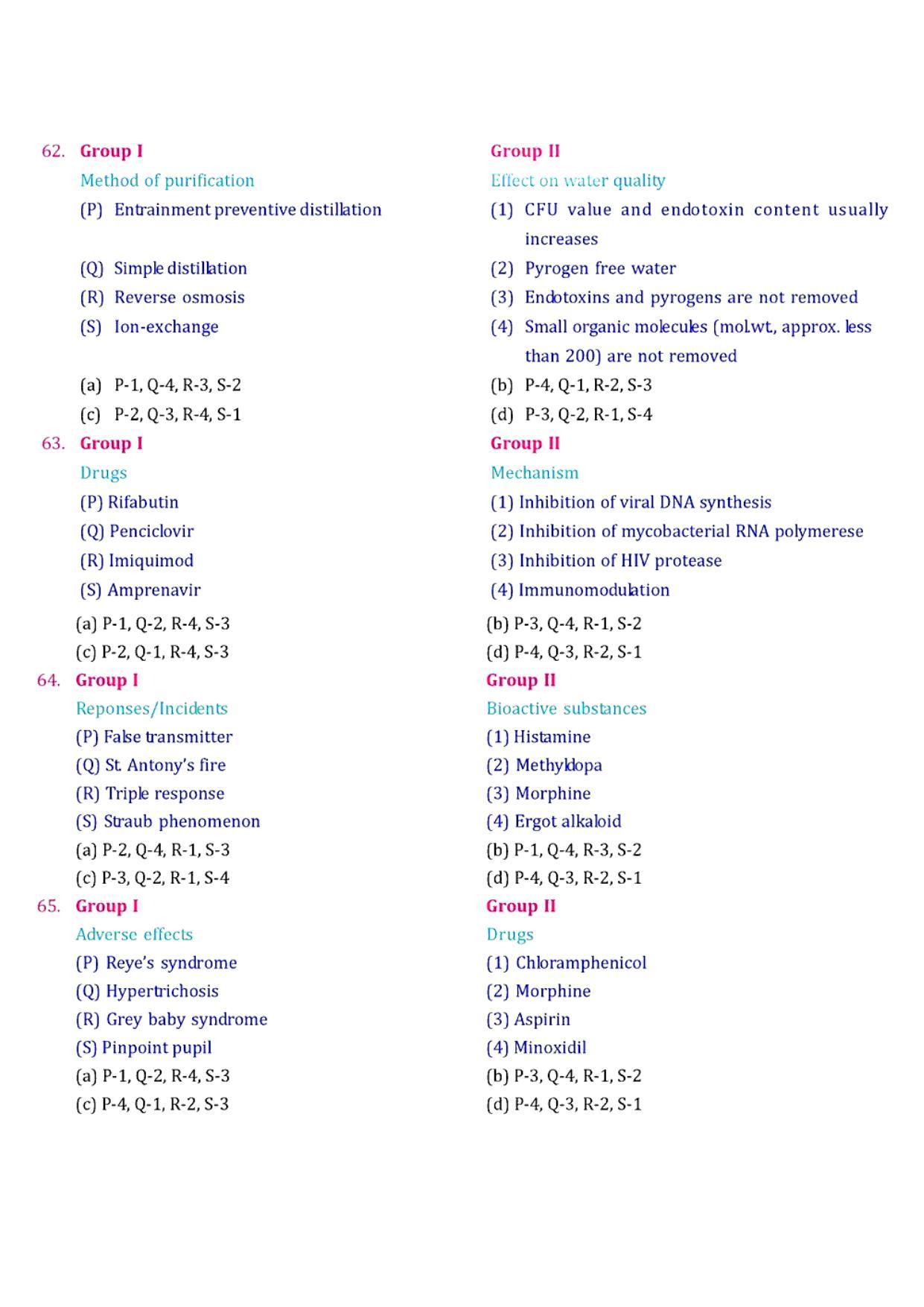GPAT 2007 Question Paper with Answer Key - Page 10