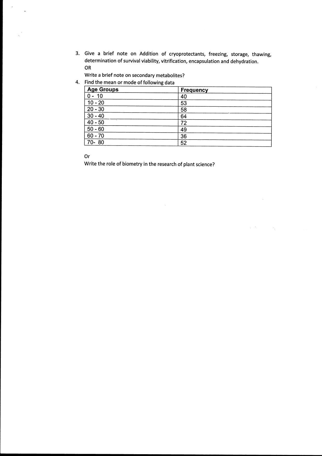 Bilaspur University Question Paper June 2022:M.Sc. Botany (Fourth Semester) Plant Cell,Tissue & Organ Culture Paper 1 - Page 2