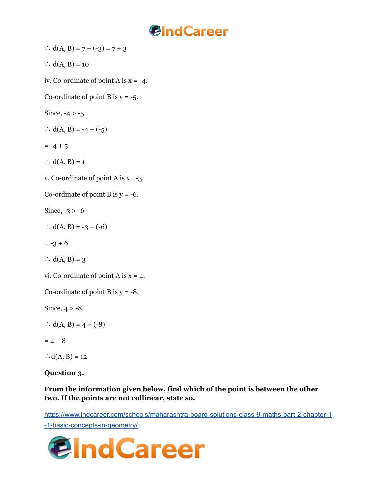 Maharashtra Board Solutions Class 9-Maths (Part 2): Chapter 1.1- Basic ...