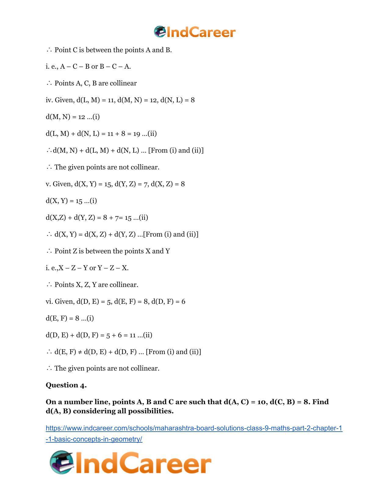 Maharashtra Board Solutions Class 9-Maths (Part 2): Chapter 1.1- Basic ...