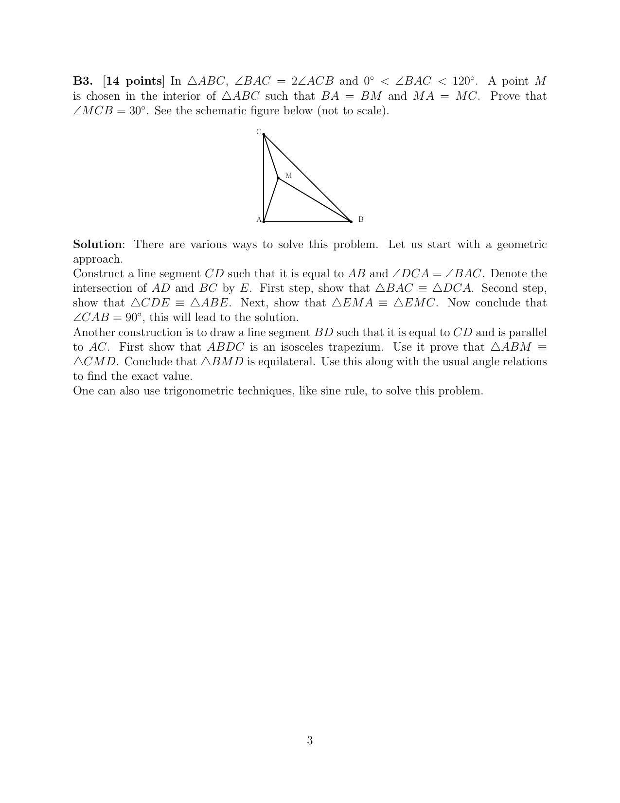 CMI Entrance Exam 2022 Solutions B.Sc (Hons.) Mathematics and Computer Science - Page 3