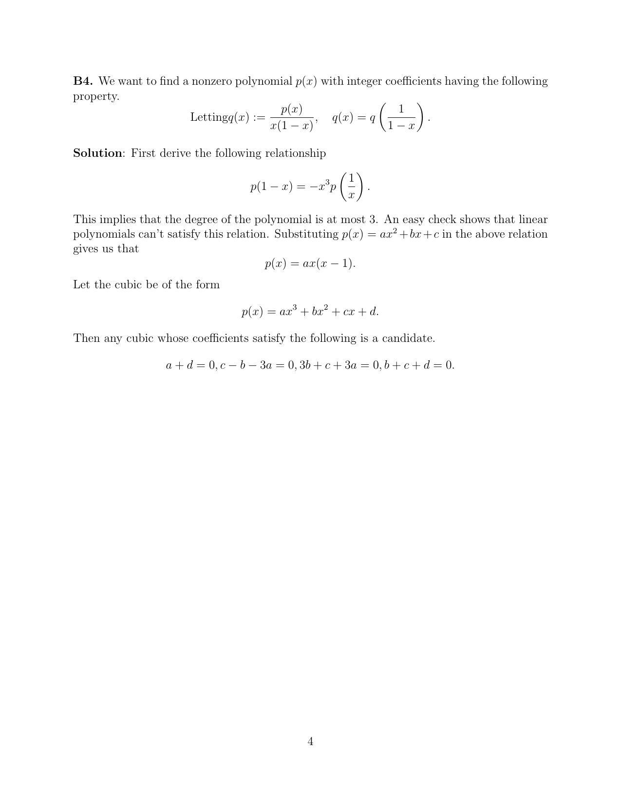 CMI Entrance Exam 2022 Solutions B.Sc (Hons.) Mathematics and Computer Science - Page 4