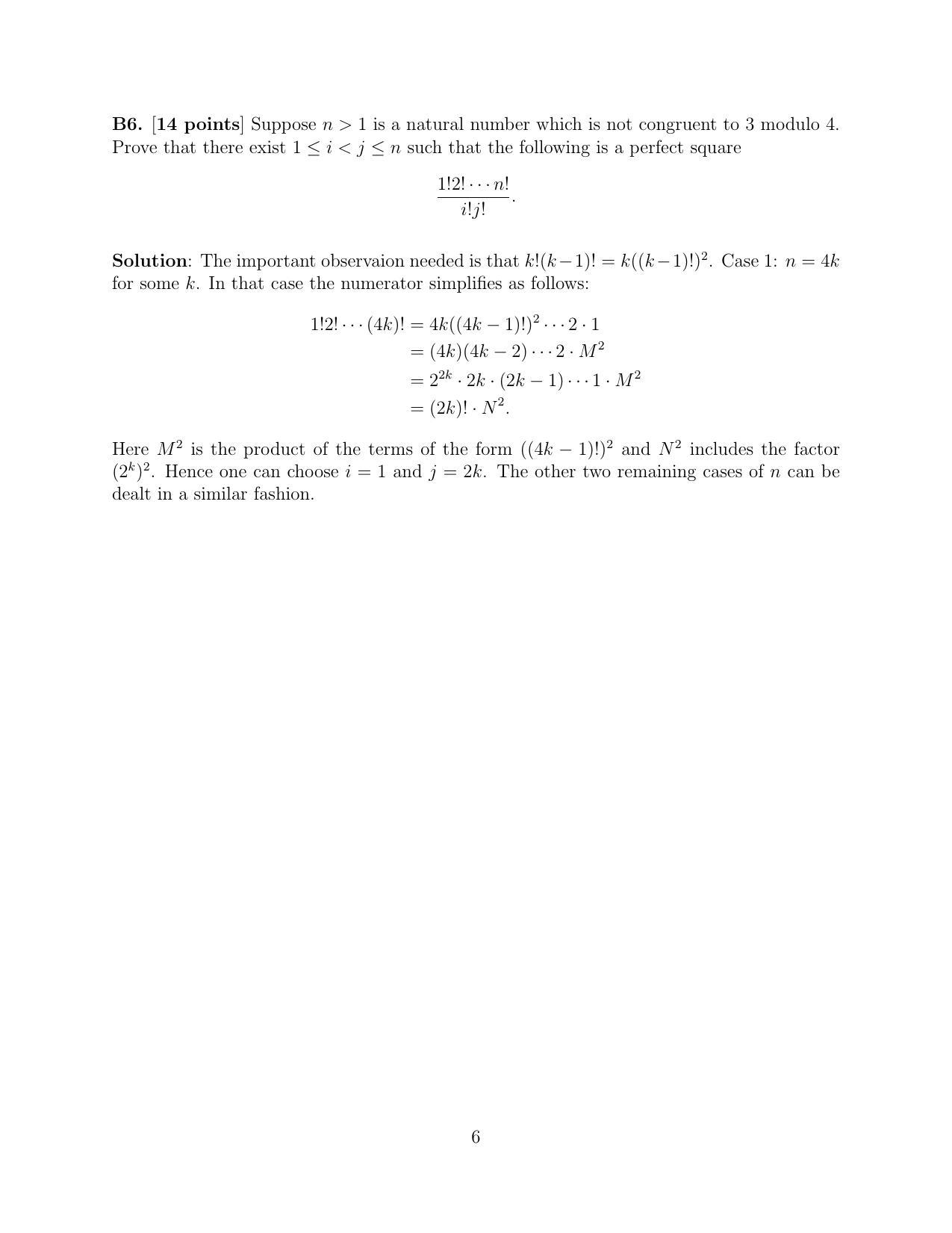 CMI Entrance Exam 2022 Solutions B.Sc (Hons.) Mathematics and Computer Science - Page 6