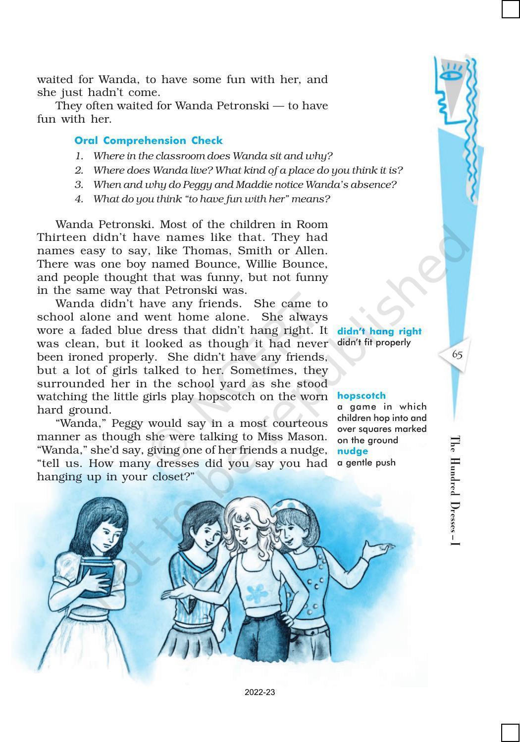 NCERT Book for Class 10 English Chapter 5 The Hundred Dresses