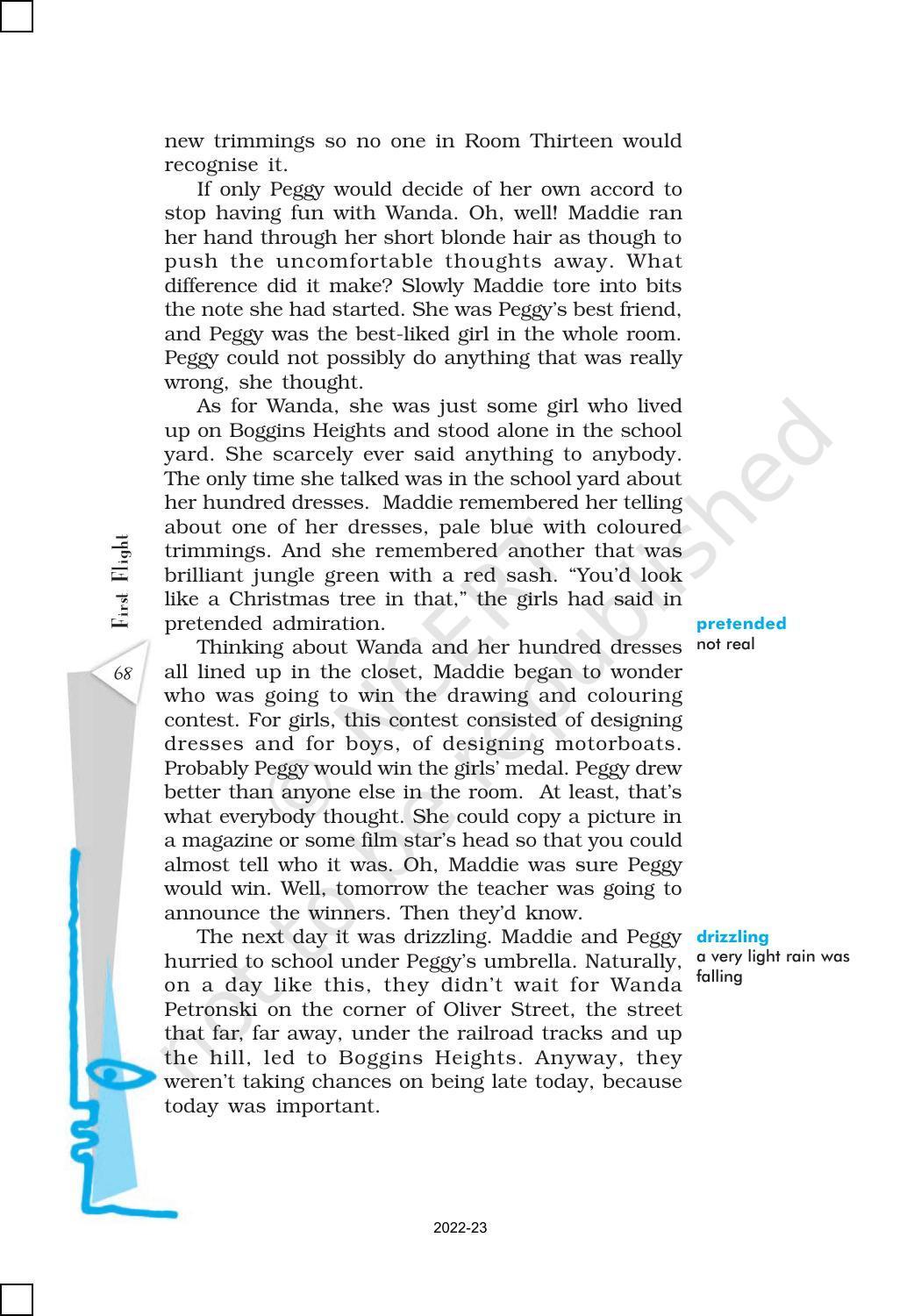 NCERT Book for Class 10 English (First Flight) Chapter 5 The Hundred Dresses – I - Page 6