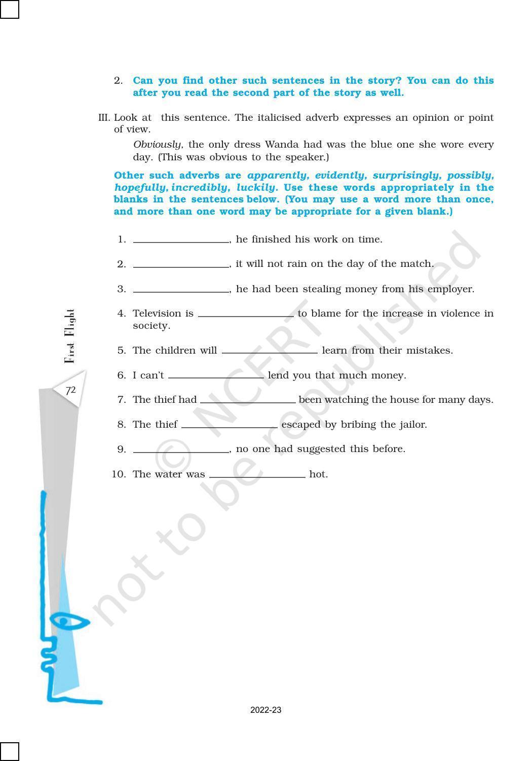 NCERT Book for Class 10 English (First Flight) Chapter 5 The Hundred Dresses – I - Page 10