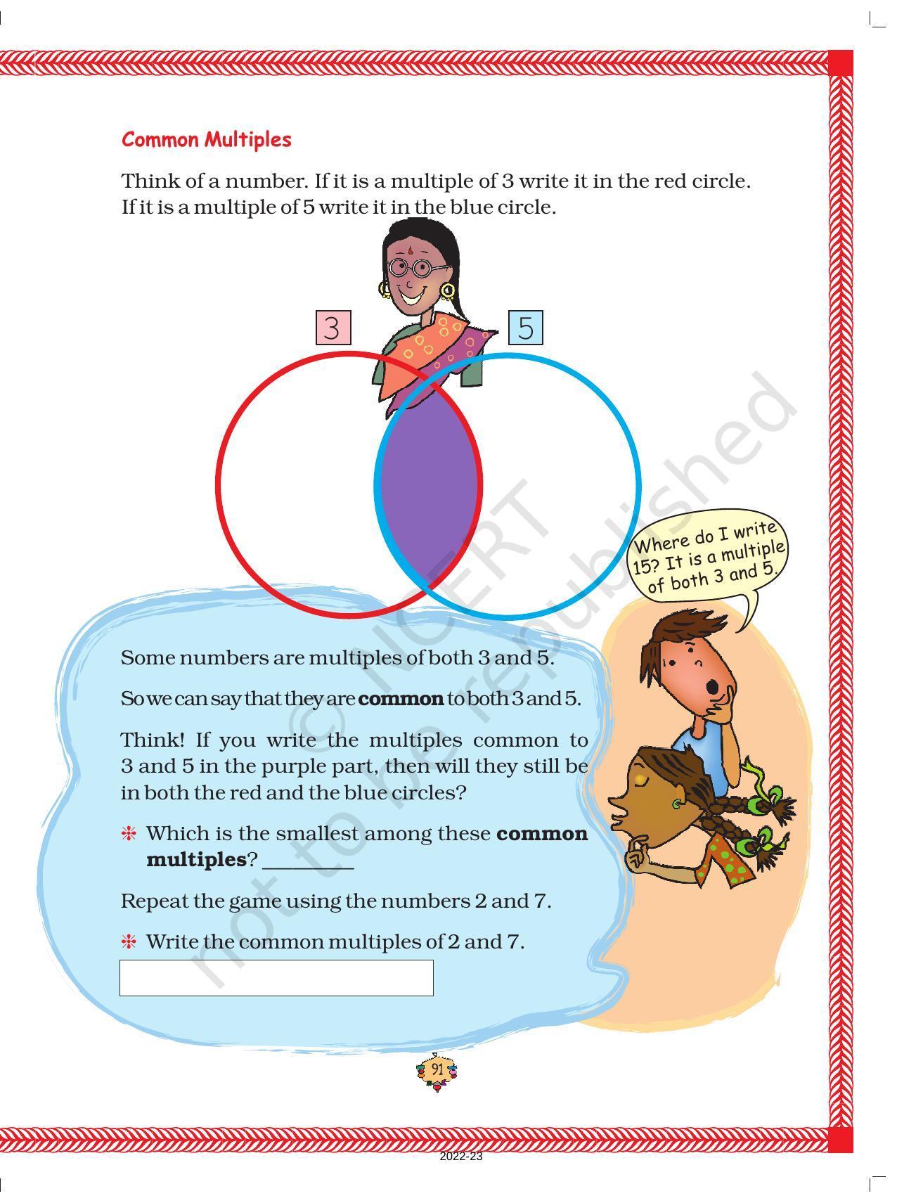 NCERT Book for Class 5 Maths Chapter 6 Be My Multiple, I’ll be Your Factor - Page 5