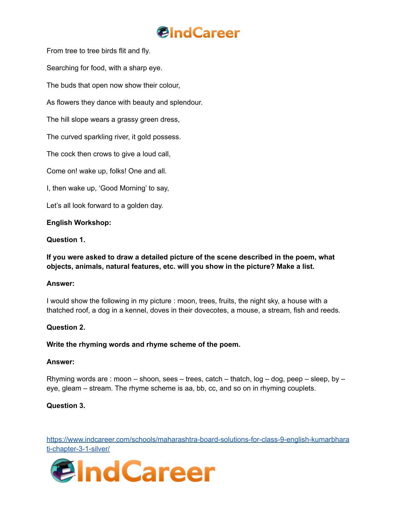 Maharashtra Board Solutions for Class 9- English Kumarbharati: Chapter 3.1- Silver - Page 5