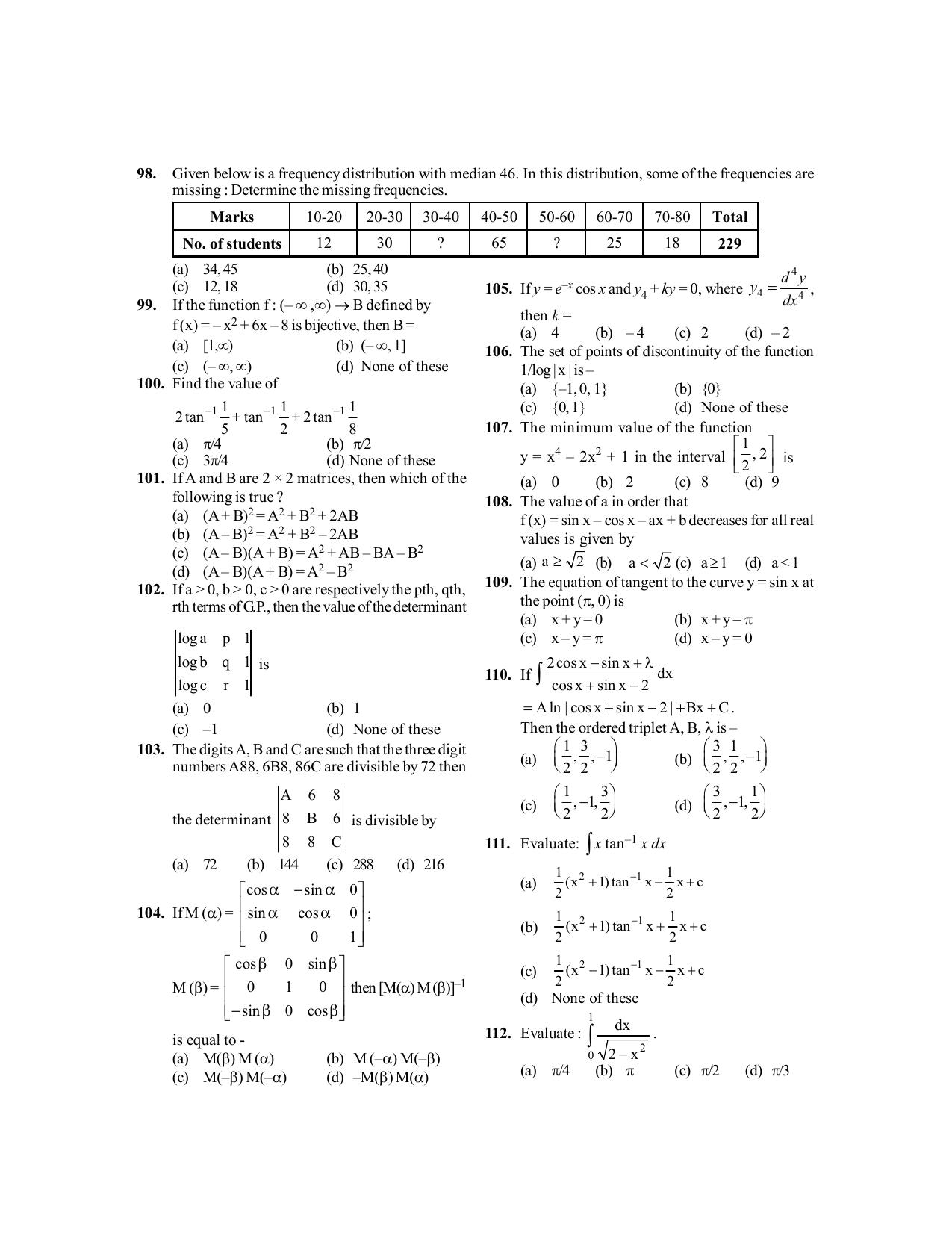 BITSAT 2009 Question Paper - Page 8