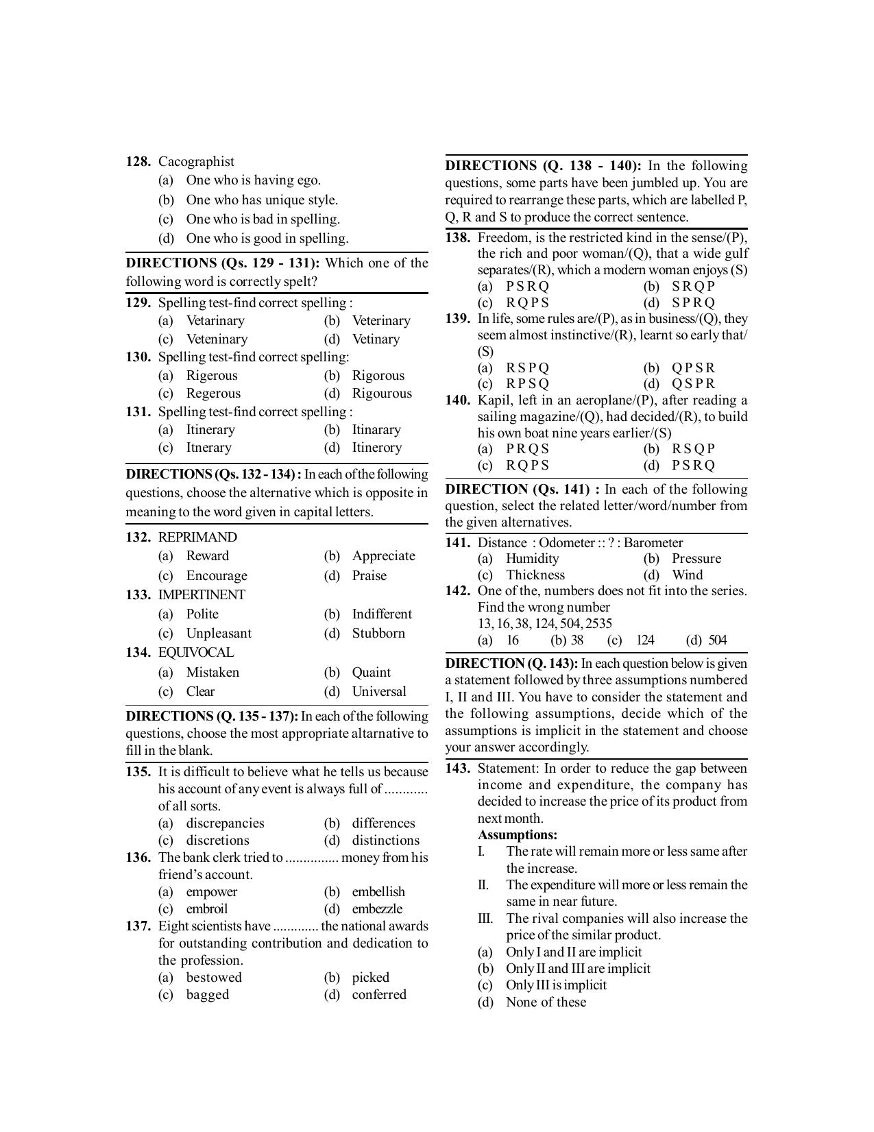 BITSAT 2009 Question Paper - Page 10