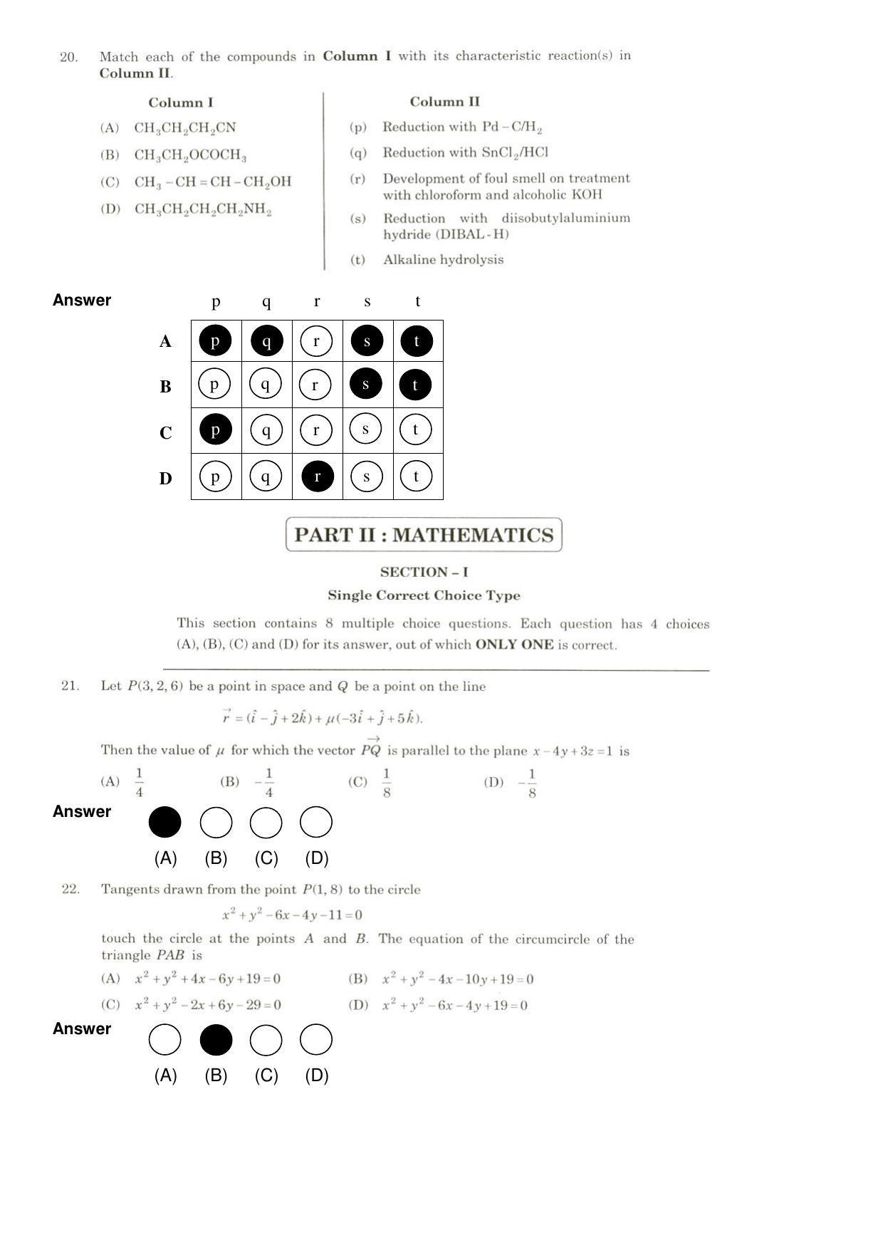 JEE 2009 Paper I Question Paper - Page 6