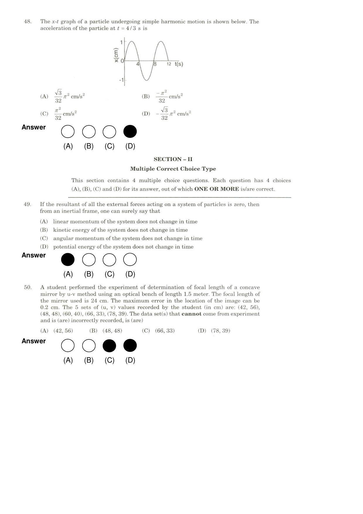 JEE 2009 Paper I Question Paper - Page 14