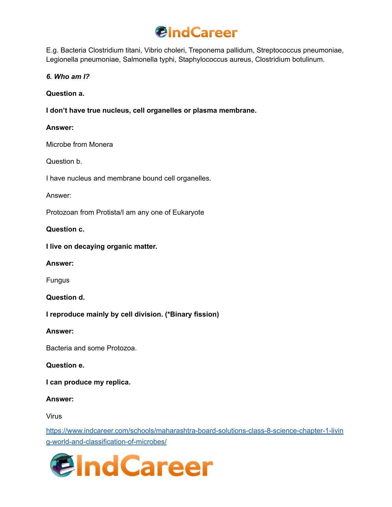 Maharashtra Board Solutions Class 8-Science: Chapter 1- Living World and Classification of Microbes - Page 7