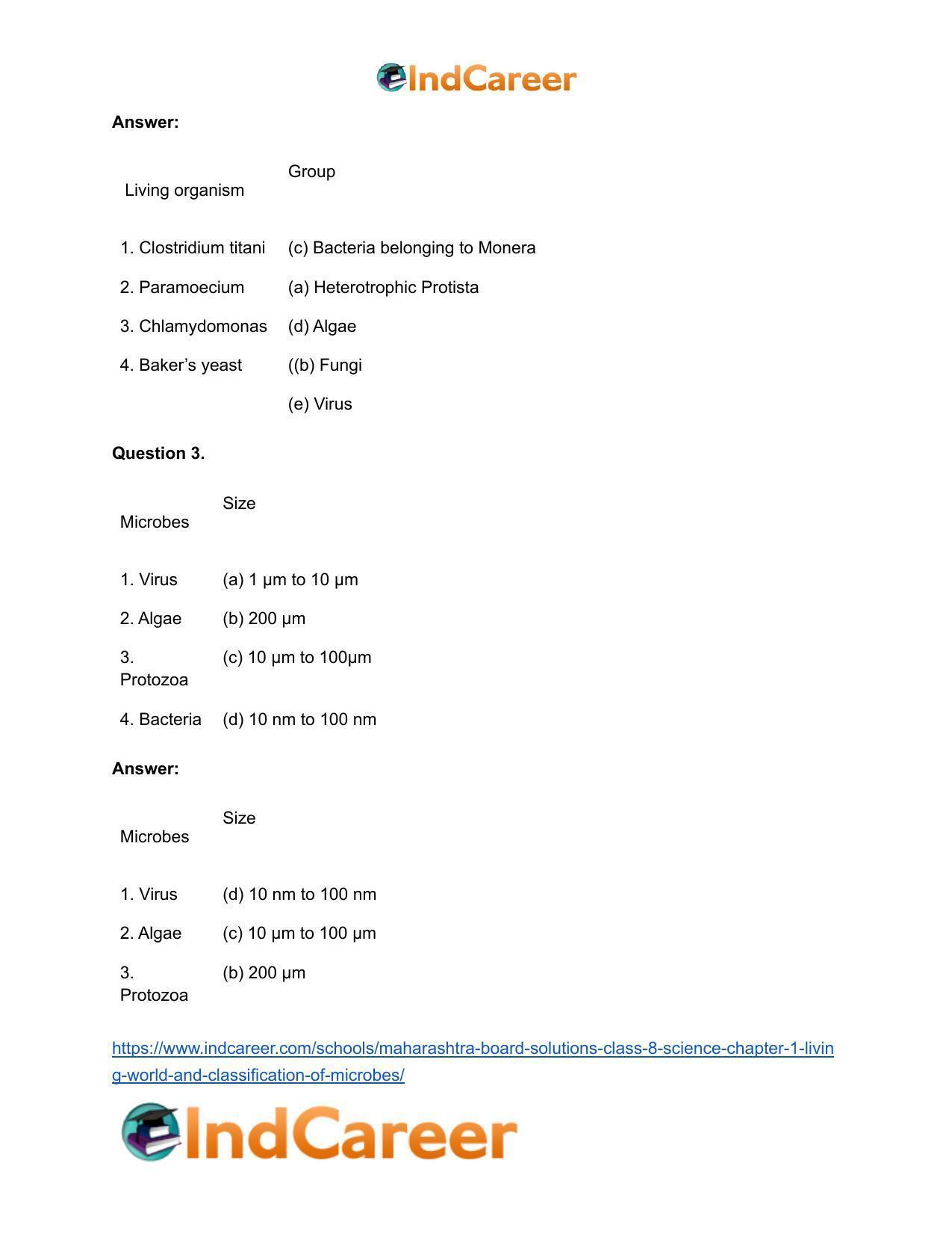 Maharashtra Board Solutions Class 8-Science: Chapter 1- Living World and Classification of Microbes - Page 13