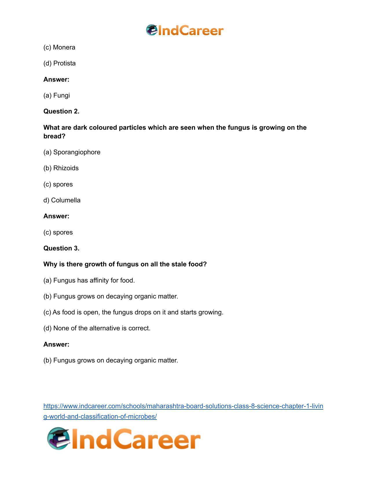 Maharashtra Board Solutions Class 8-Science: Chapter 1- Living World and Classification of Microbes - Page 25