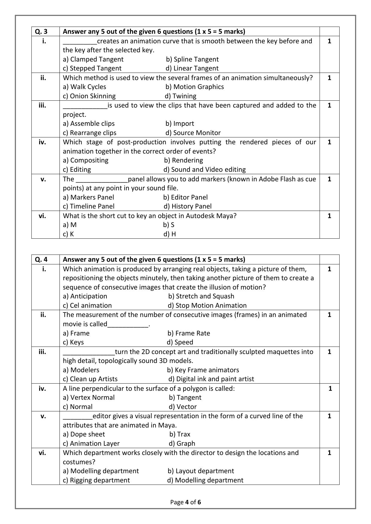 CBSE Class 12 (Skill Education) Multi Media 2024 Sample Paper - Page 4
