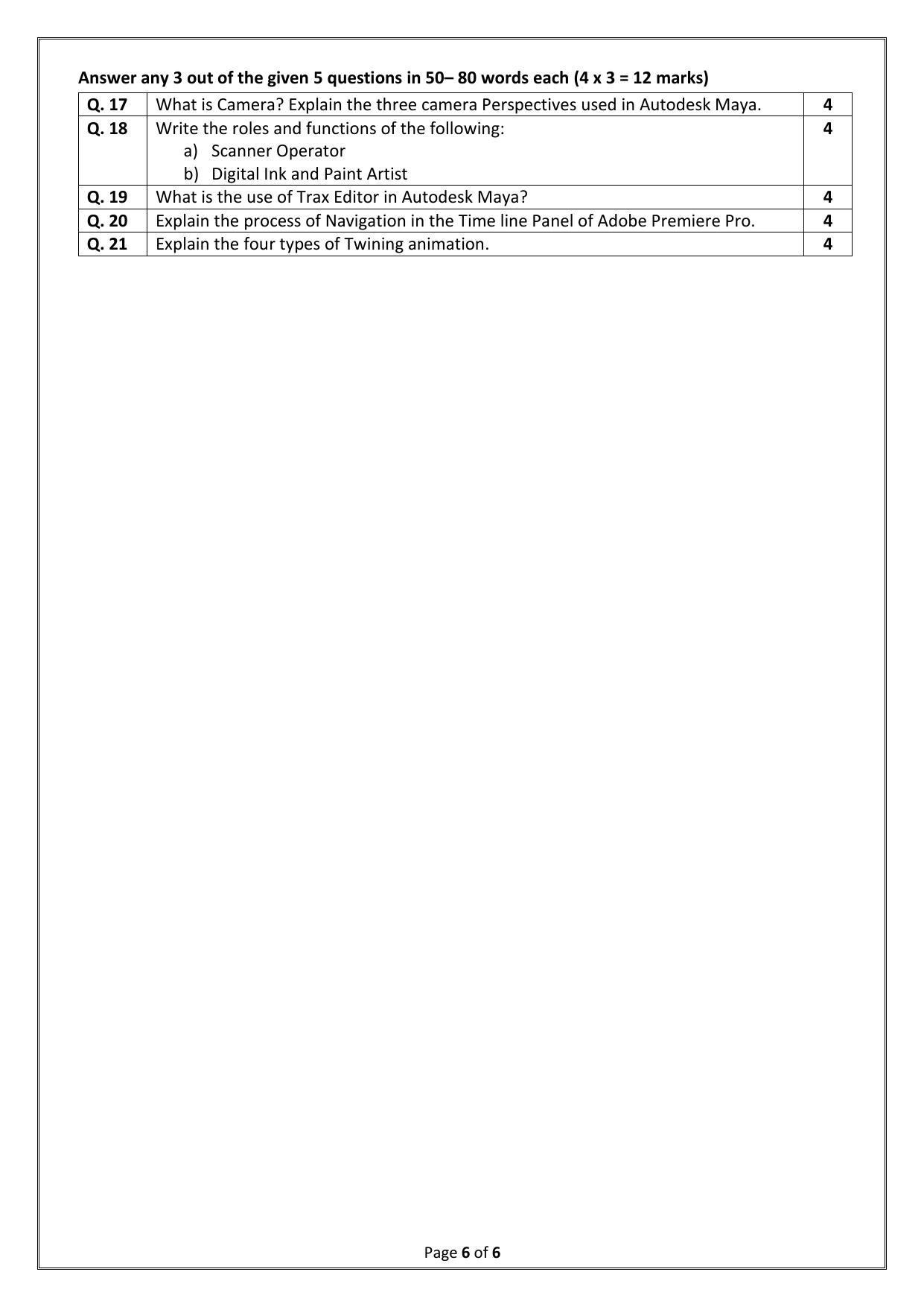 CBSE Class 12 (Skill Education) Multi Media 2024 Sample Paper - Page 6