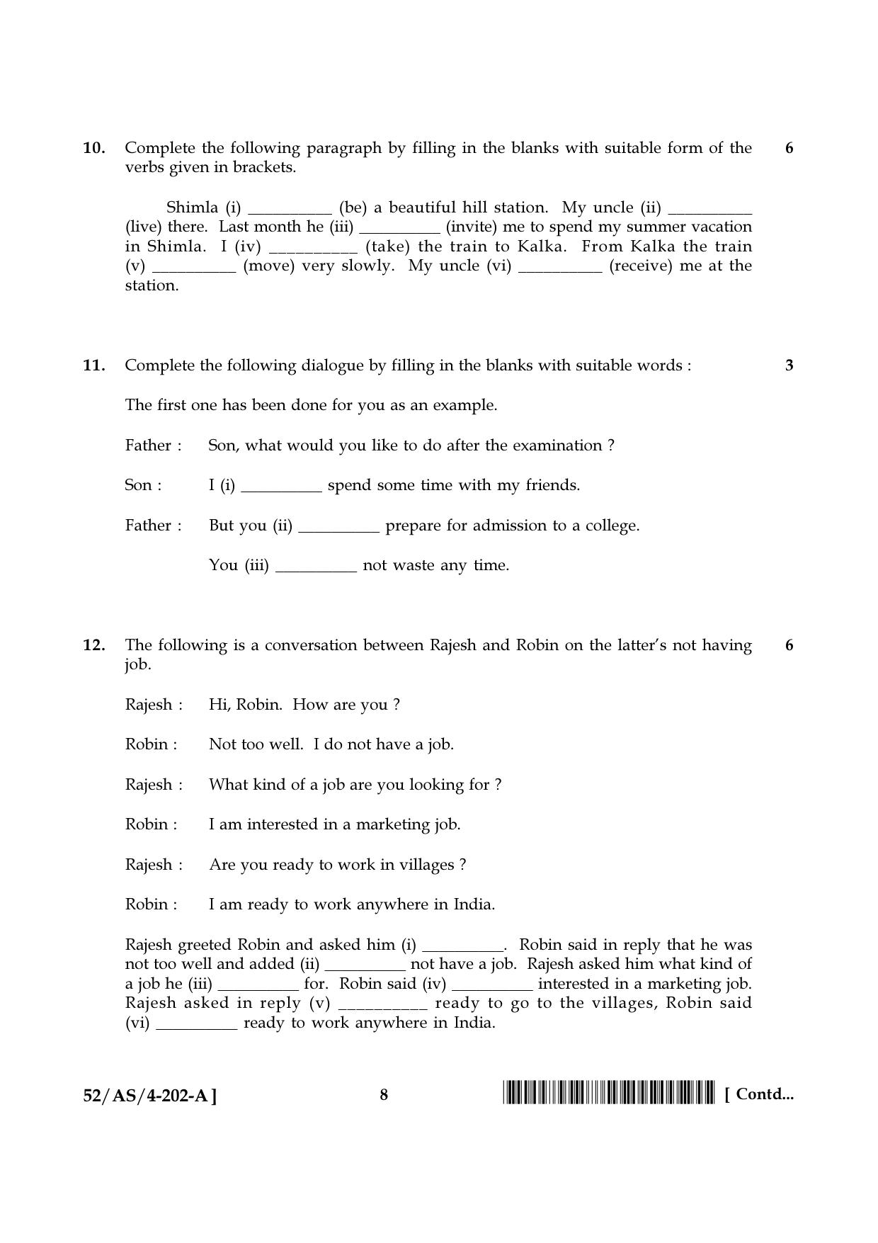 NIOS April 2016 Class 10 Hindi Question Paper - Page 16