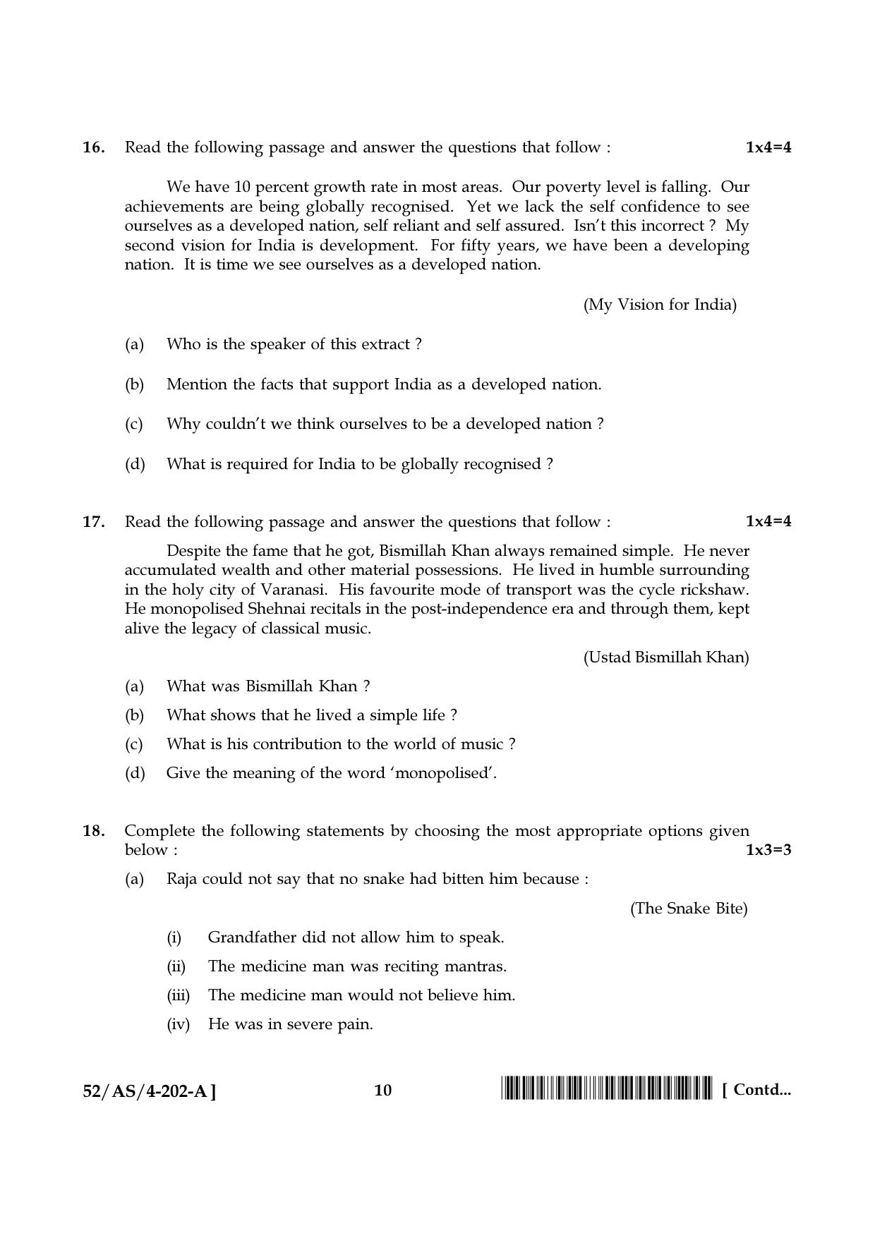 NIOS April 2016 Class 10 Hindi Question Paper - Page 18