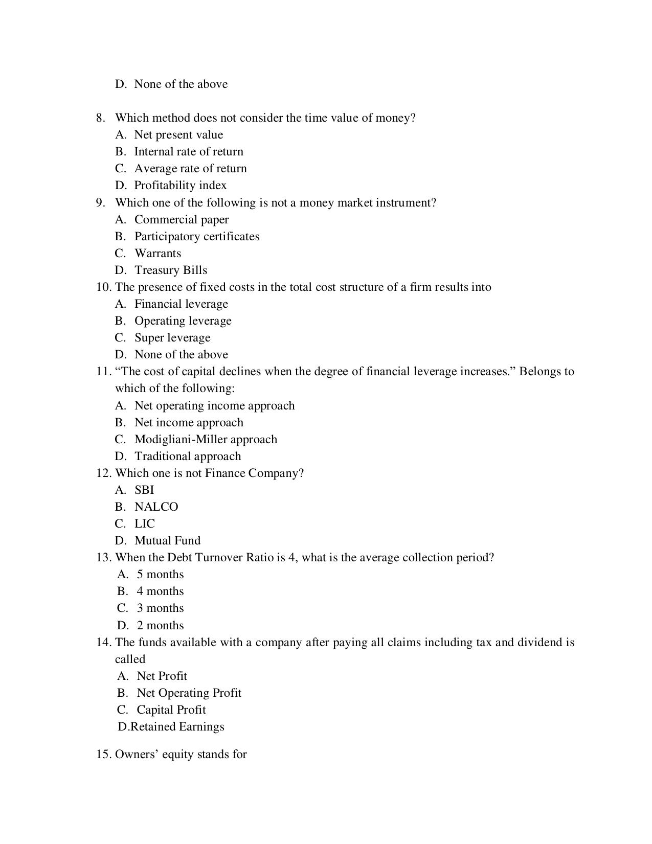 Odisha CPET 2021 COMMERCE Question Paper - Page 2