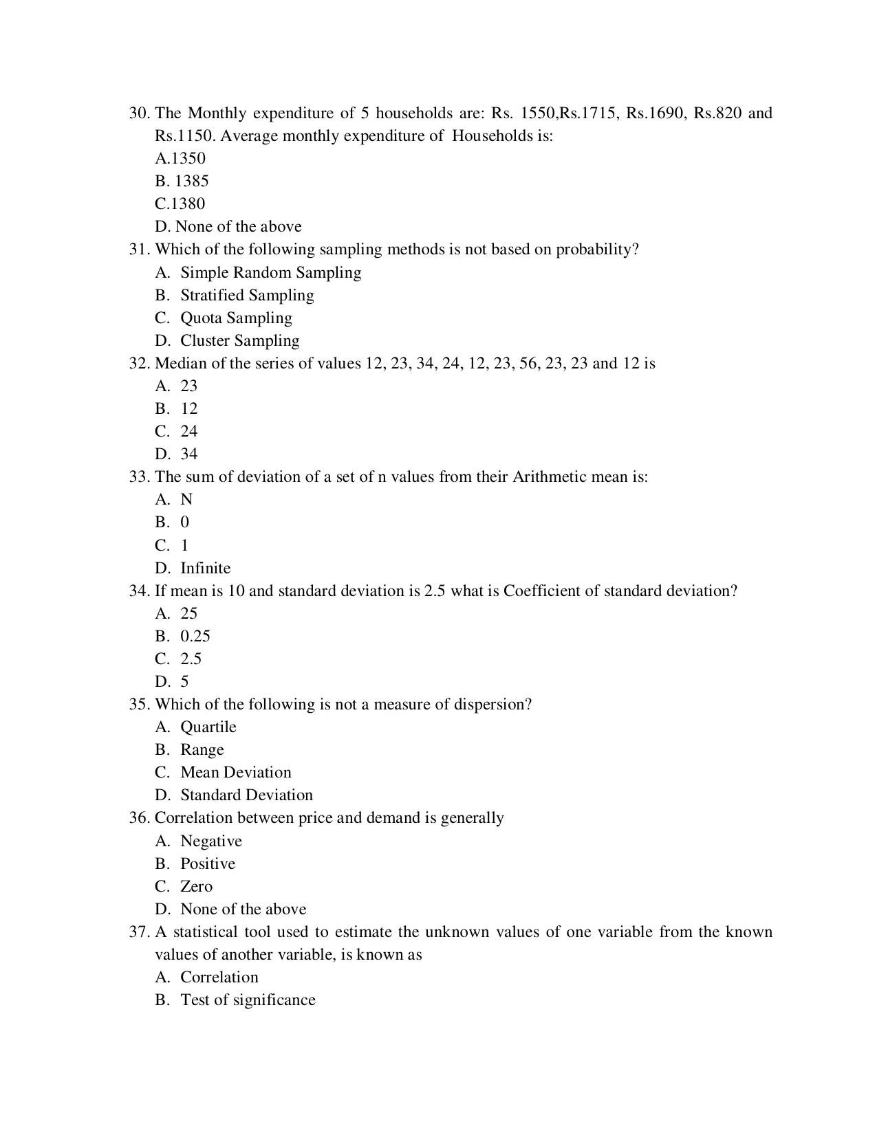 Odisha CPET 2021 COMMERCE Question Paper - Page 5