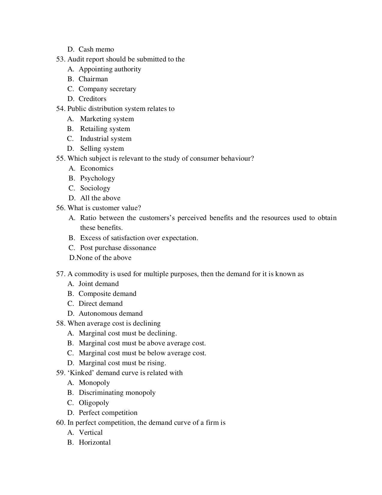 Odisha CPET 2021 COMMERCE Question Paper - Page 8
