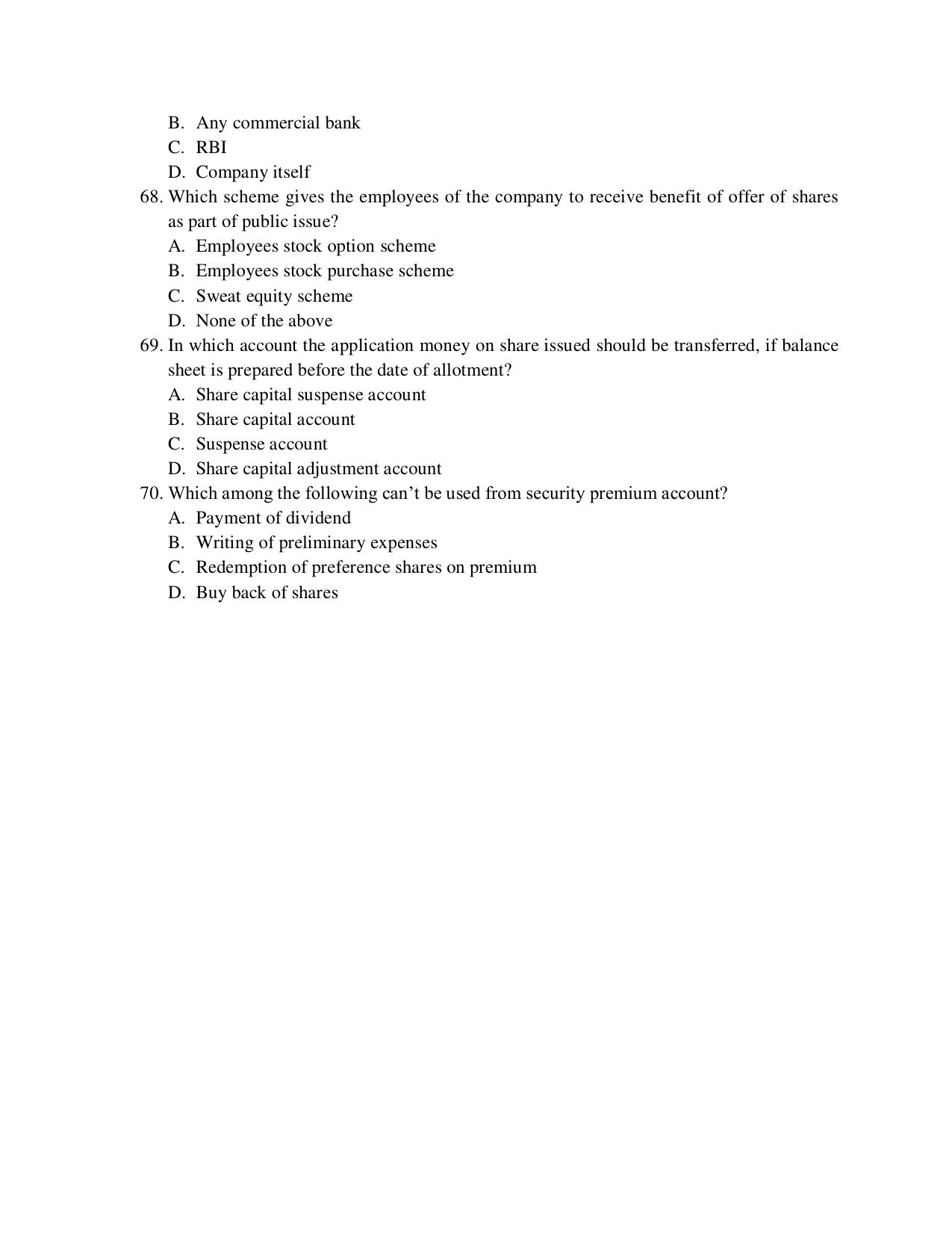 Odisha CPET 2021 COMMERCE Question Paper - Page 10