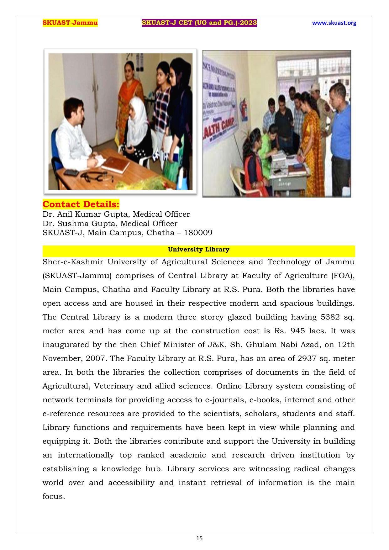 SKUAST Jammu CET Syllabus - Page 15