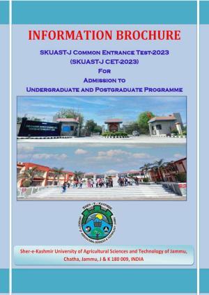 SKUAST Jammu CET Syllabus