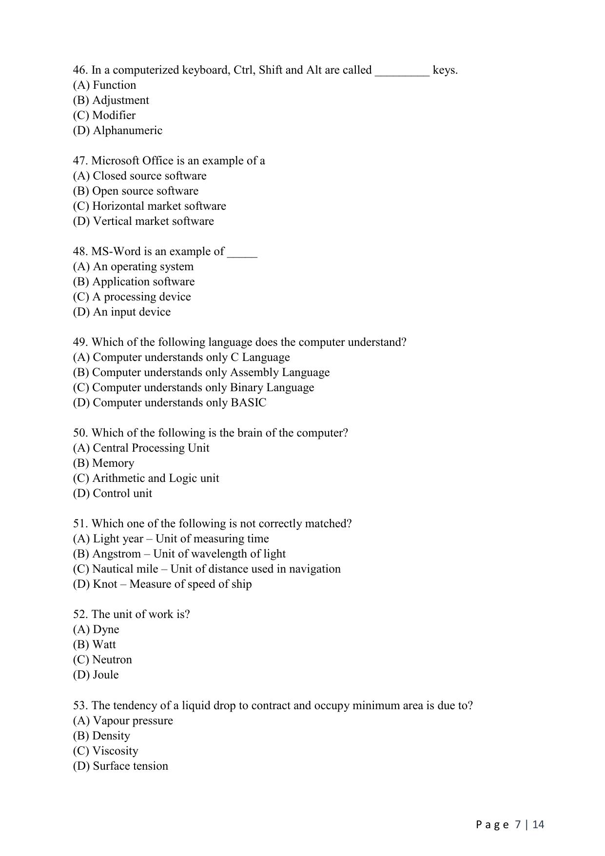 WB JEMAS (PG) MHA 2024 Question Paper - Page 9
