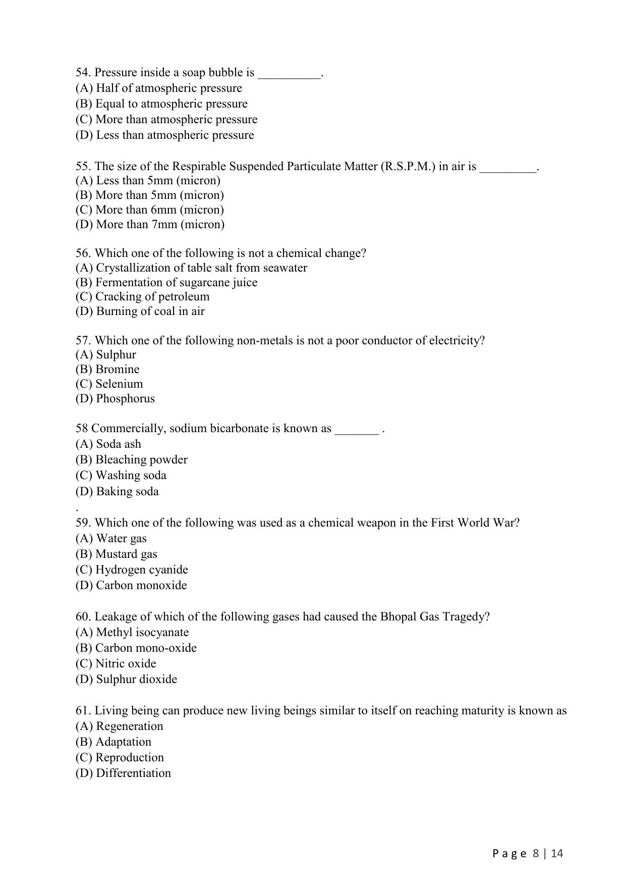WB JEMAS (PG) MHA 2024 Question Paper - Page 10