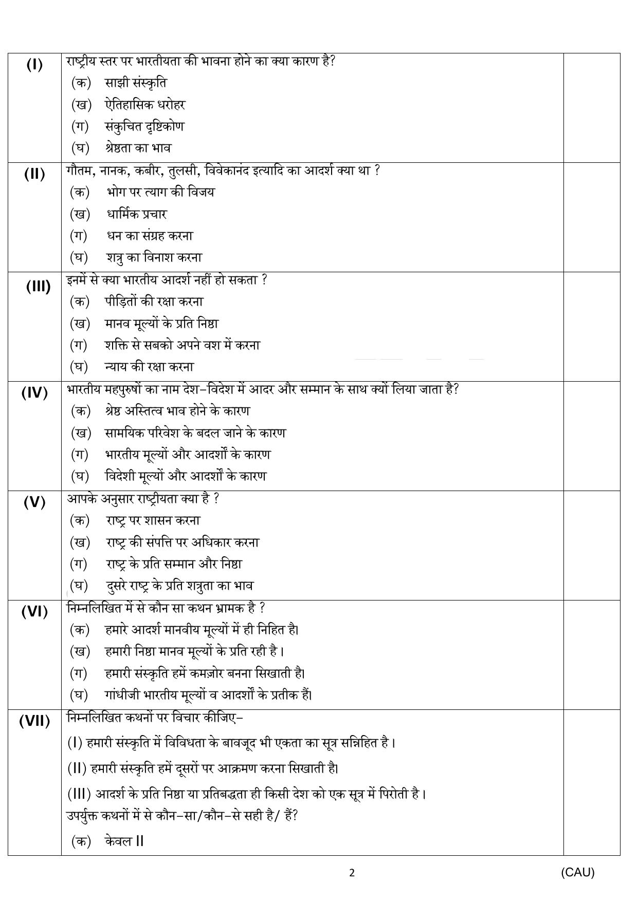 Edudel Class 11 Hindi Practice Papers-2 (2023-24) - Page 2