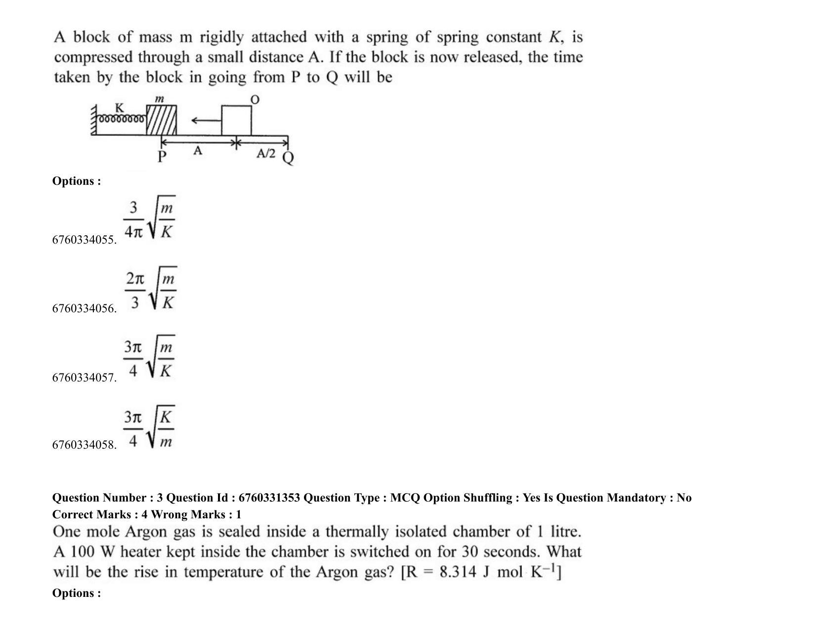JEE Mains 2021: BTech (Shift 2) 03-08-2021 Question Paper - Page 3
