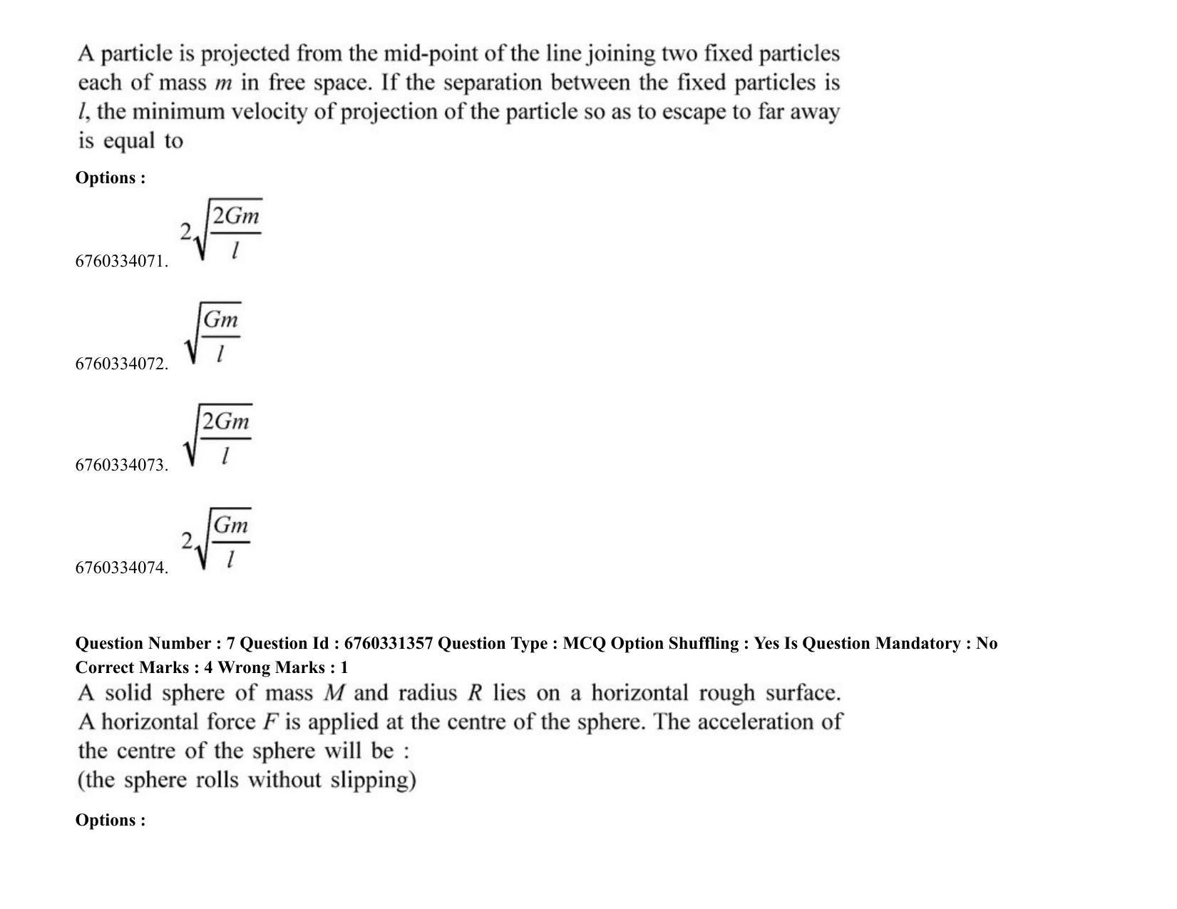 JEE Mains 2021: BTech (Shift 2) 03-08-2021 Question Paper - Page 6