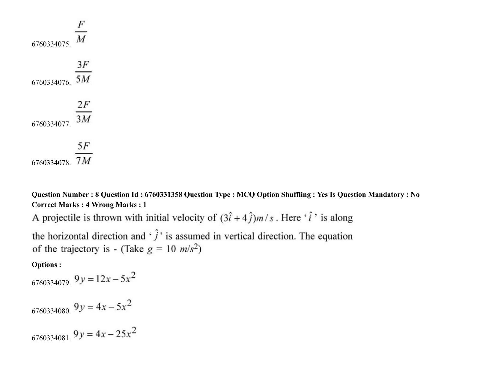 JEE Mains 2021: BTech (Shift 2) 03-08-2021 Question Paper - Page 7