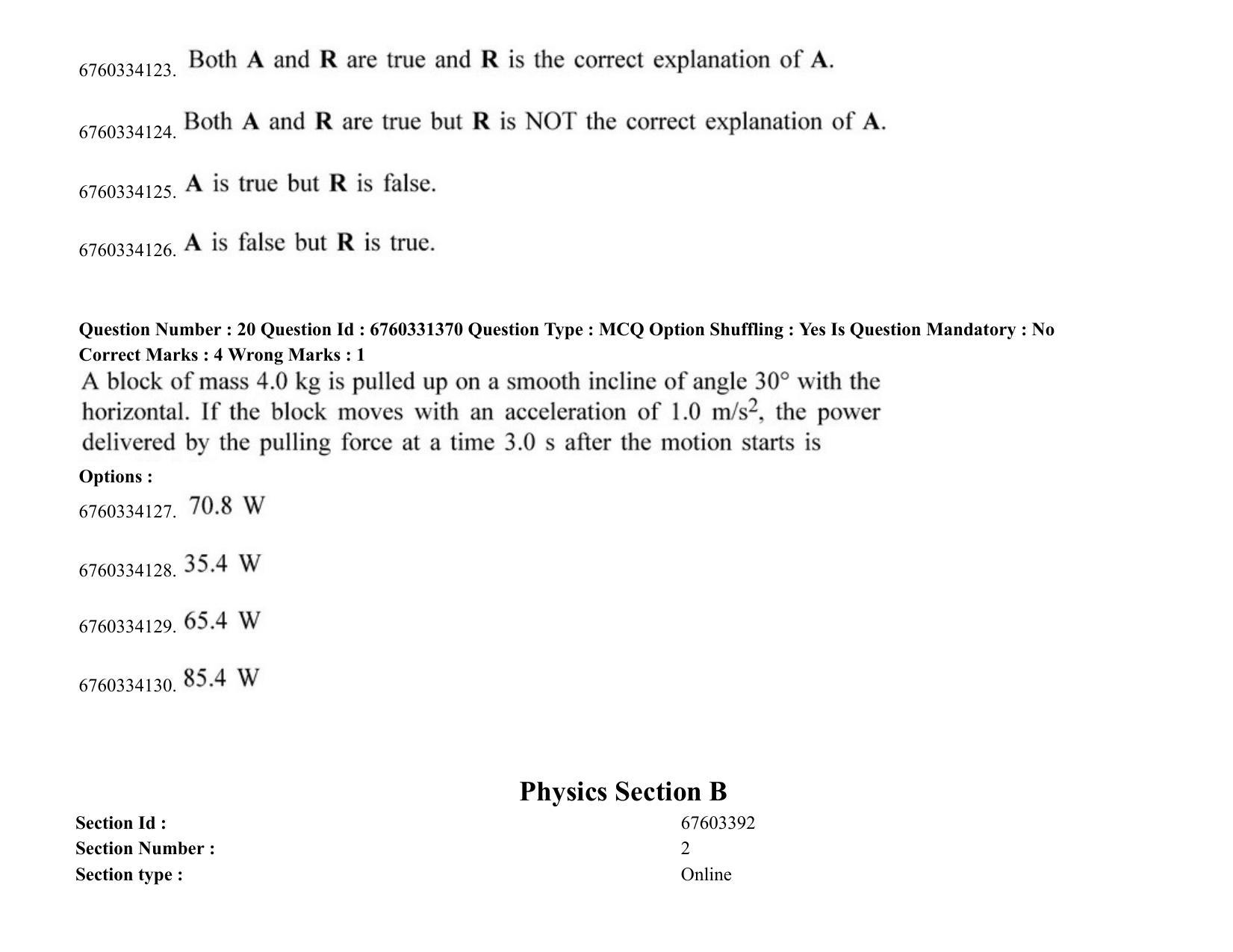 JEE Mains 2021: BTech (Shift 2) 03-08-2021 Question Paper - Page 15