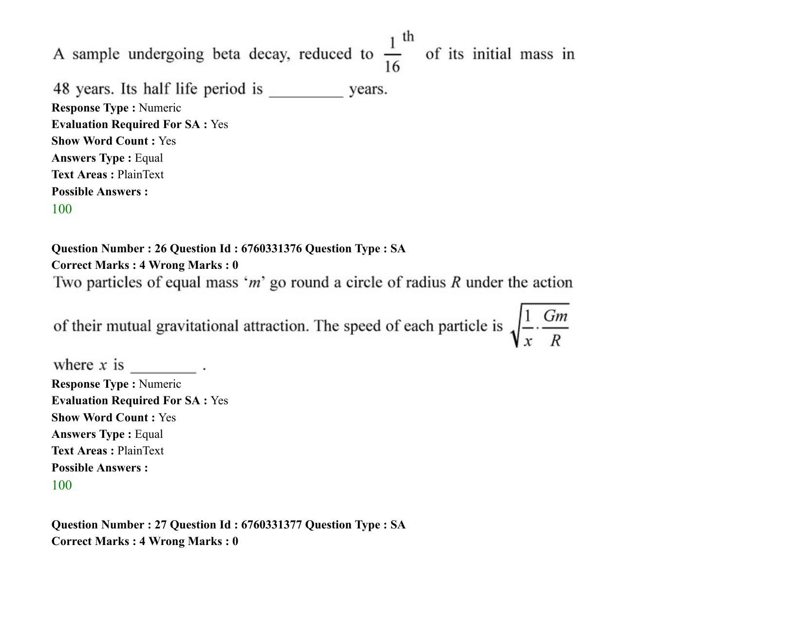 JEE Mains 2021: BTech (Shift 2) 03-08-2021 Question Paper - Page 18